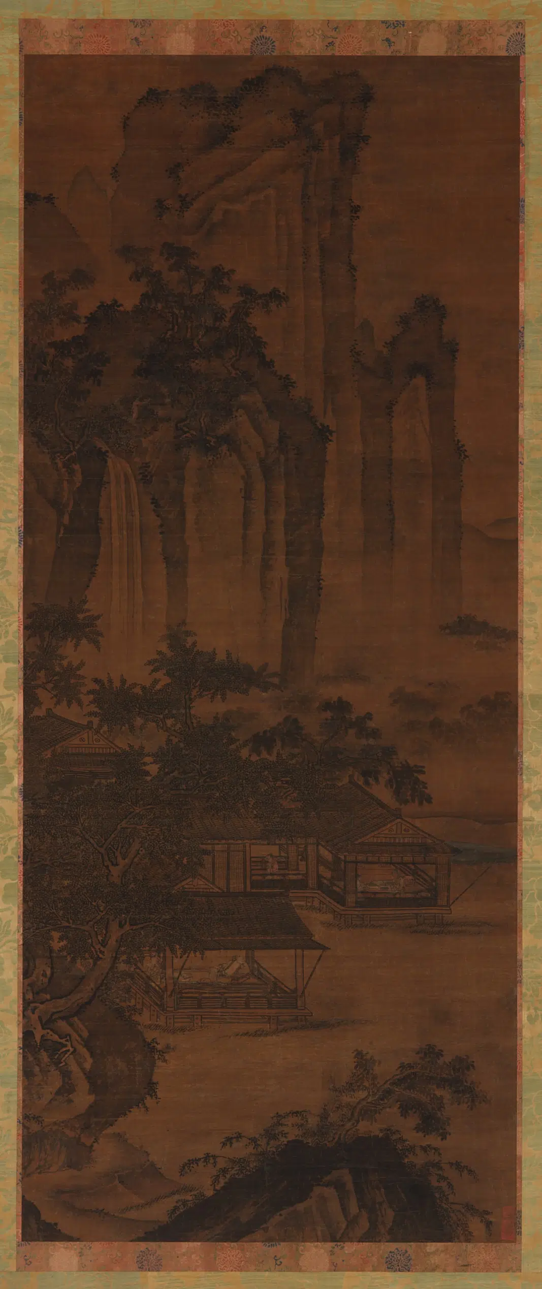 宋朝【范宽】《湖庄消夏图》