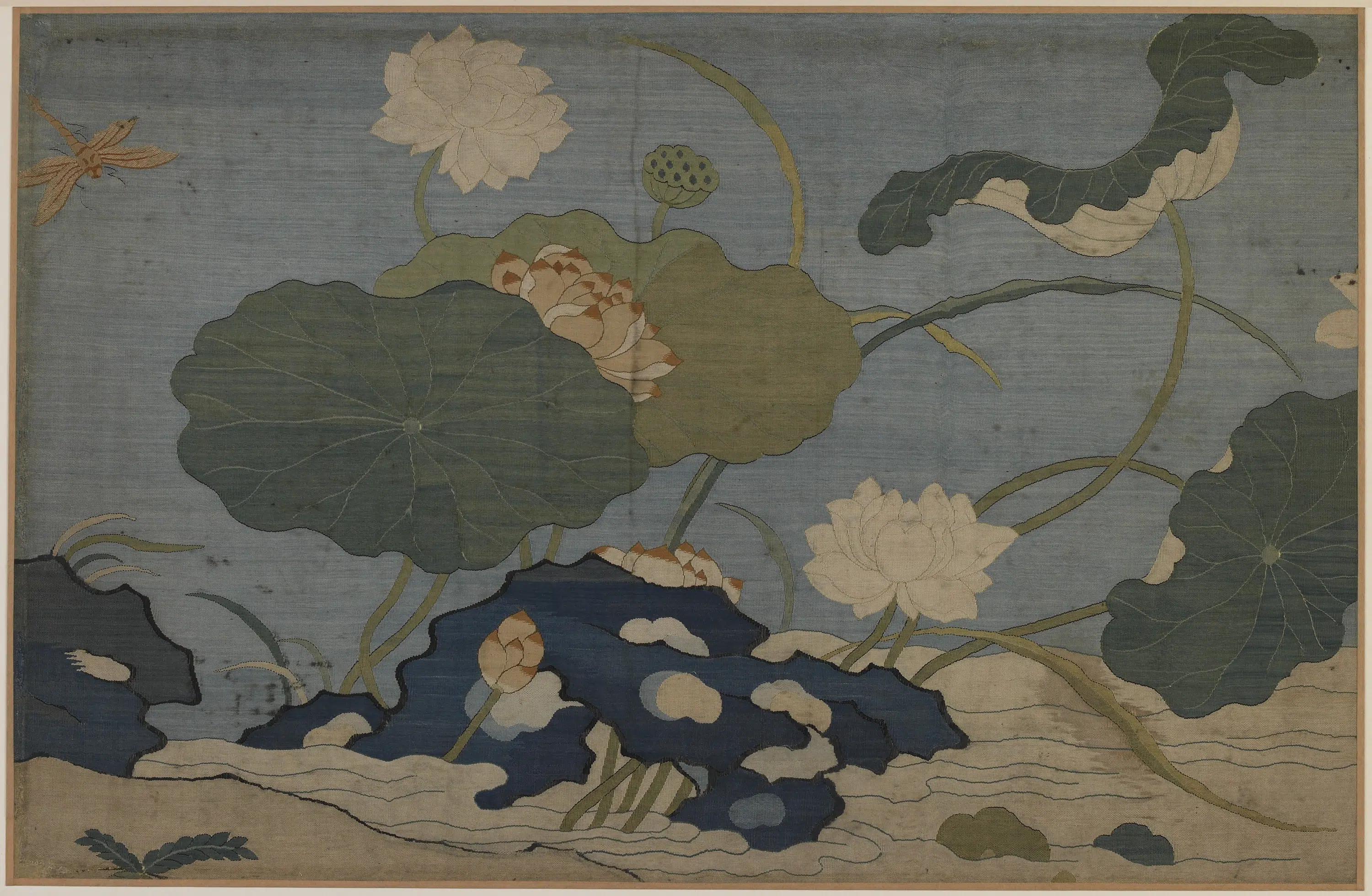 《荷塘蜻蜓图》