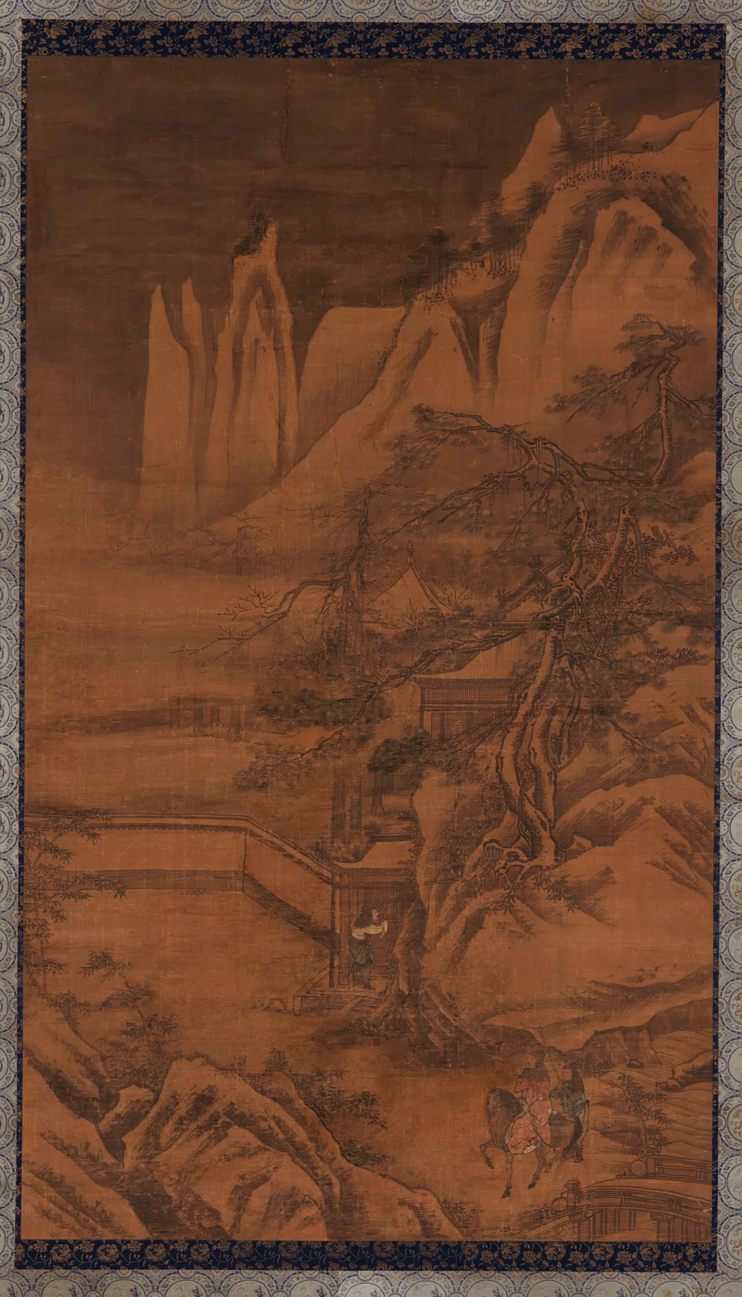唐朝【王洽】《雪中归庄图》