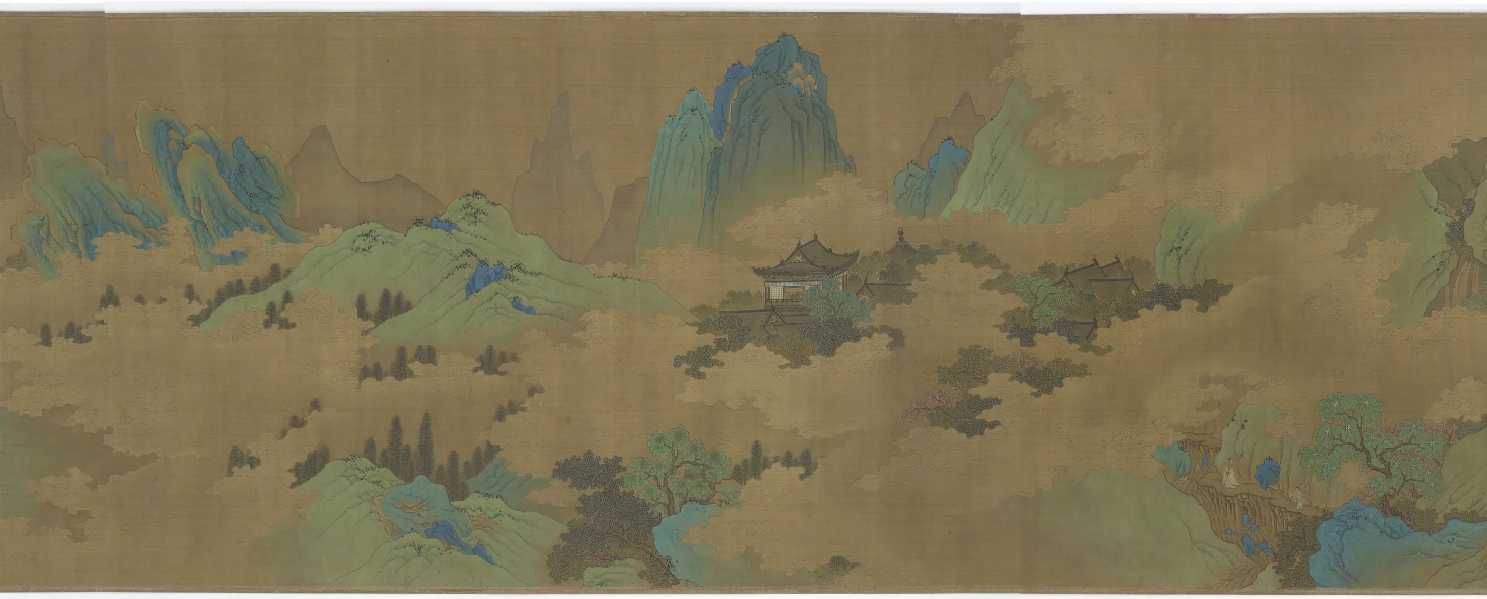 唐朝【李思训】《海上仙山图卷》 第17张 唐朝【李思训】《海上仙山图卷》 第17张