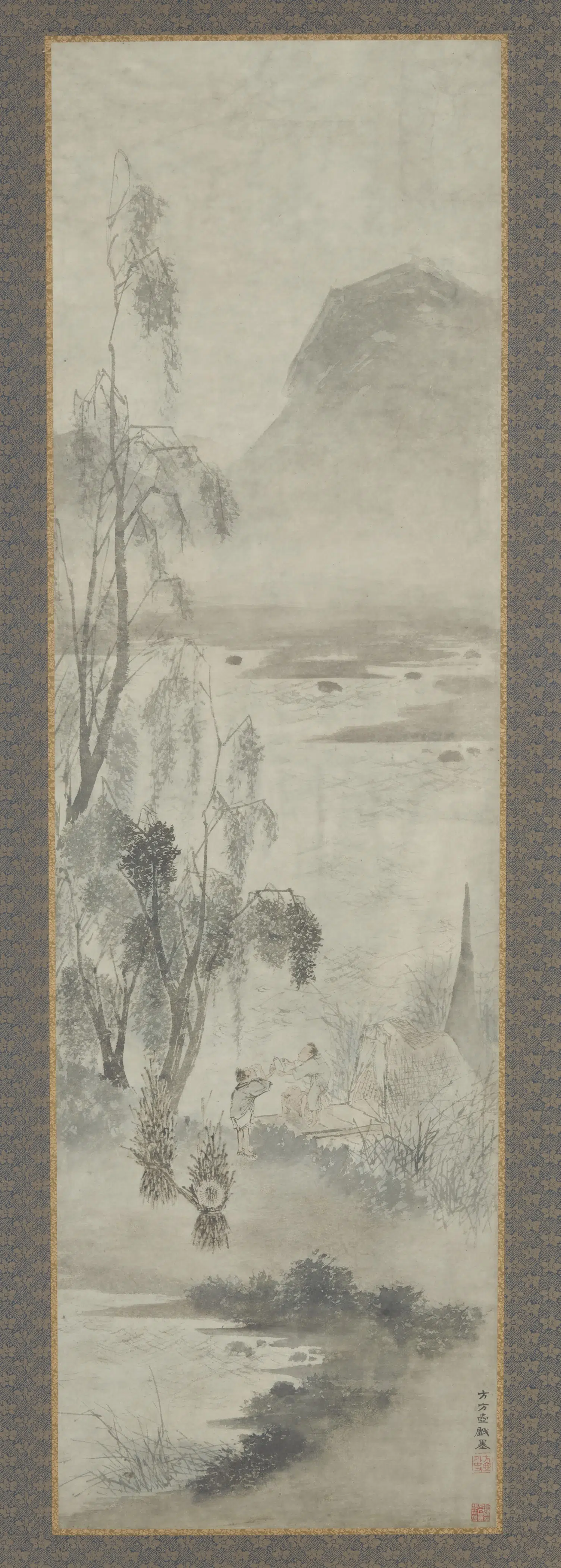 元朝【方从义】《渔乐图》
