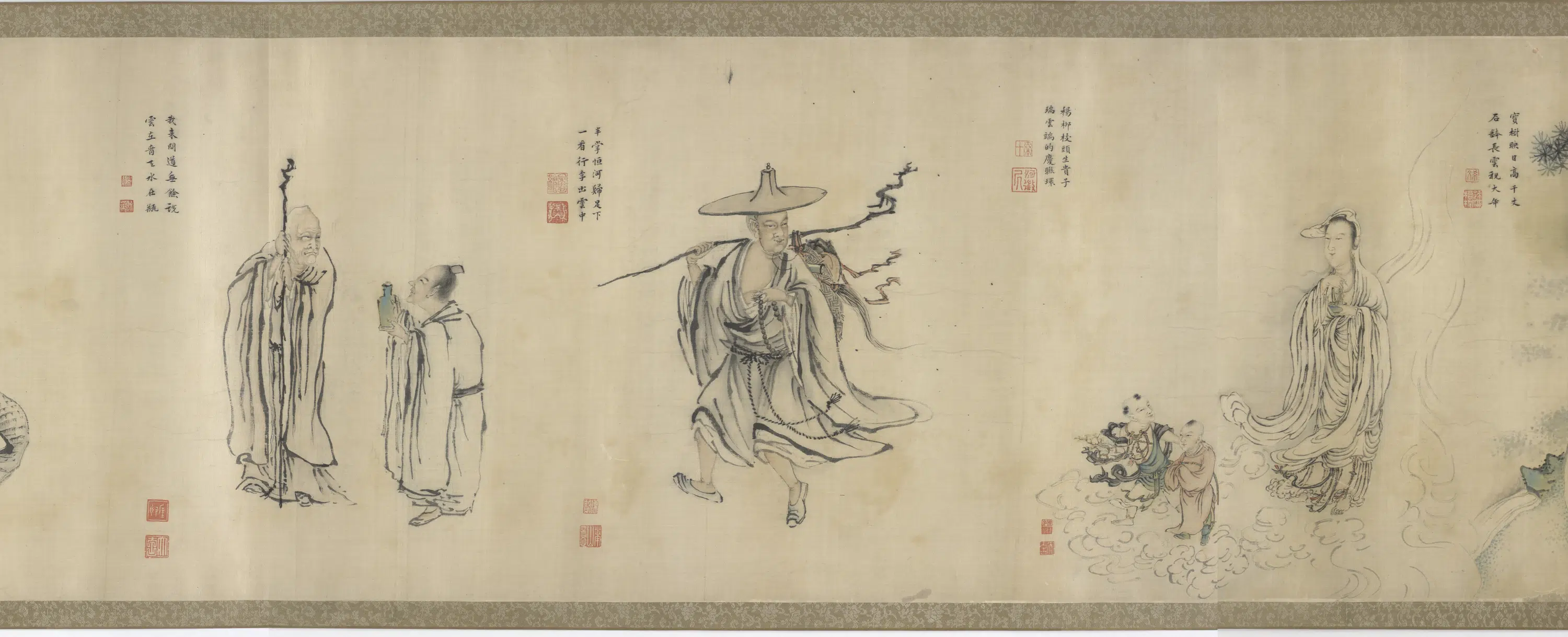 明朝【陈贤】《二十四诸天图卷》 第5张