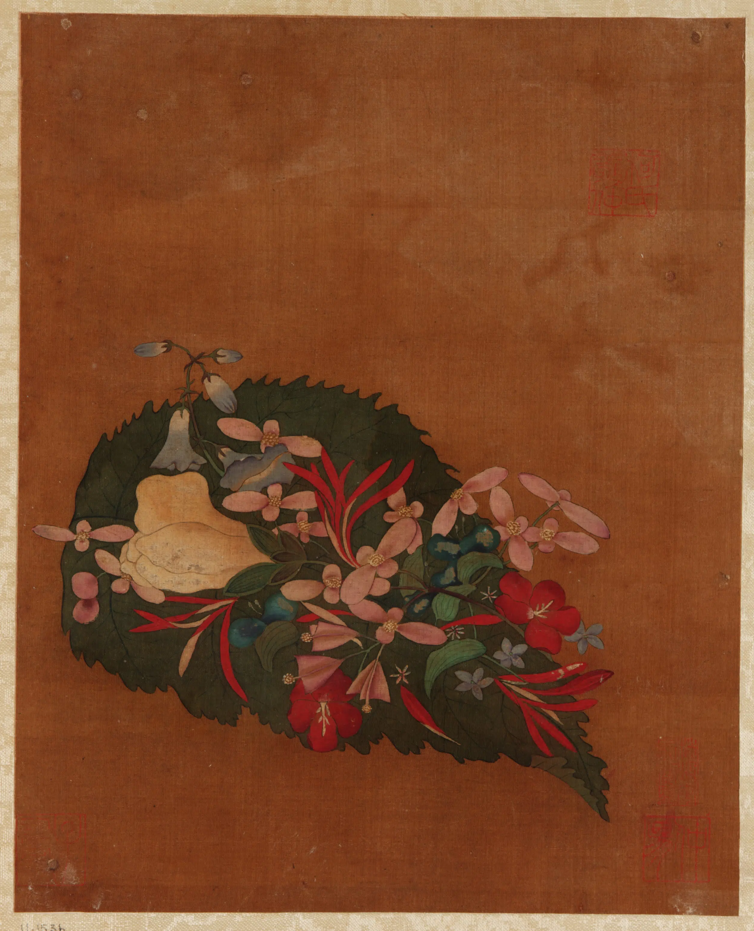 【佚名】《花鸟水果画册》 第8张