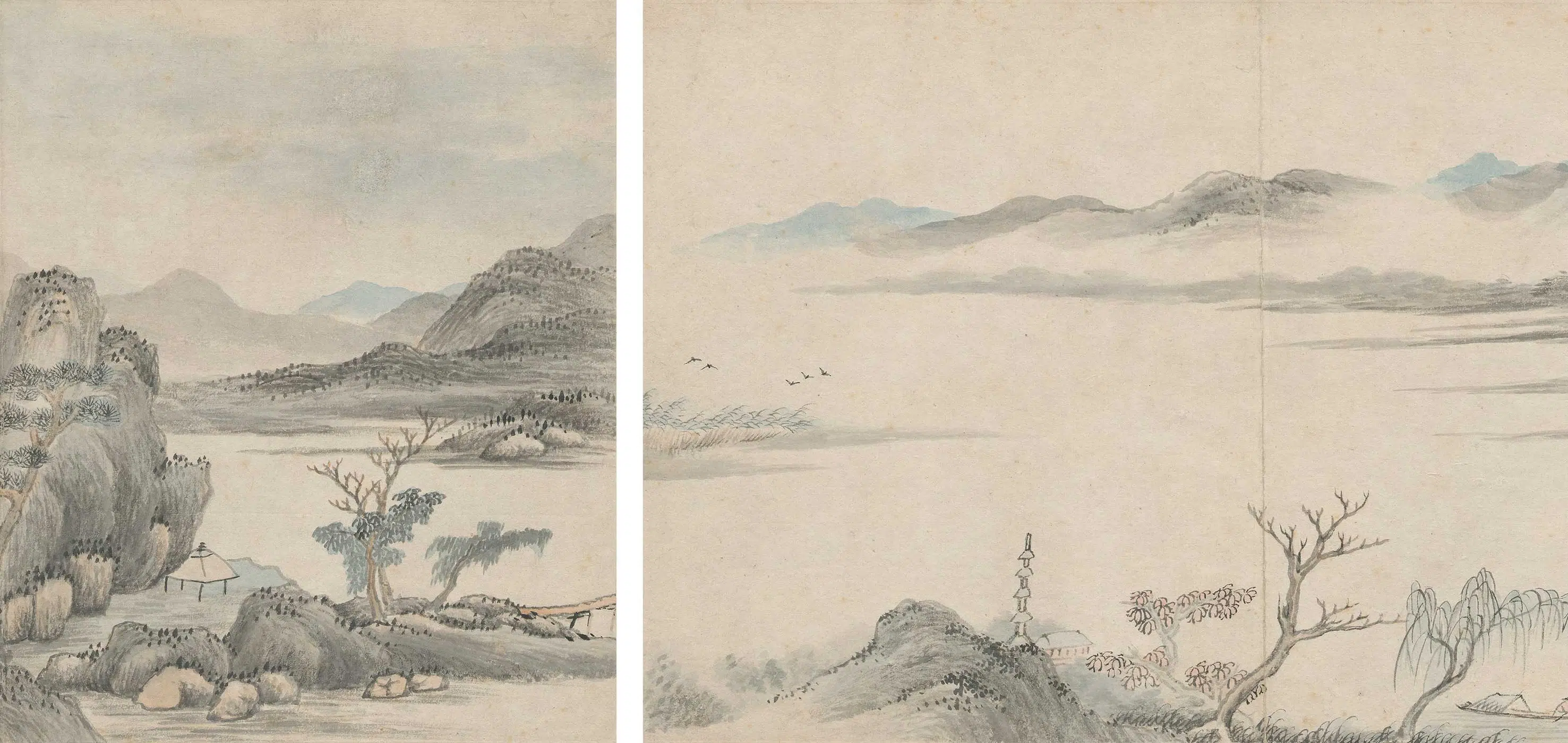 清代【高简】《拟江参山水册》 第3张 清代【高简】《拟江参山水册》 第3张