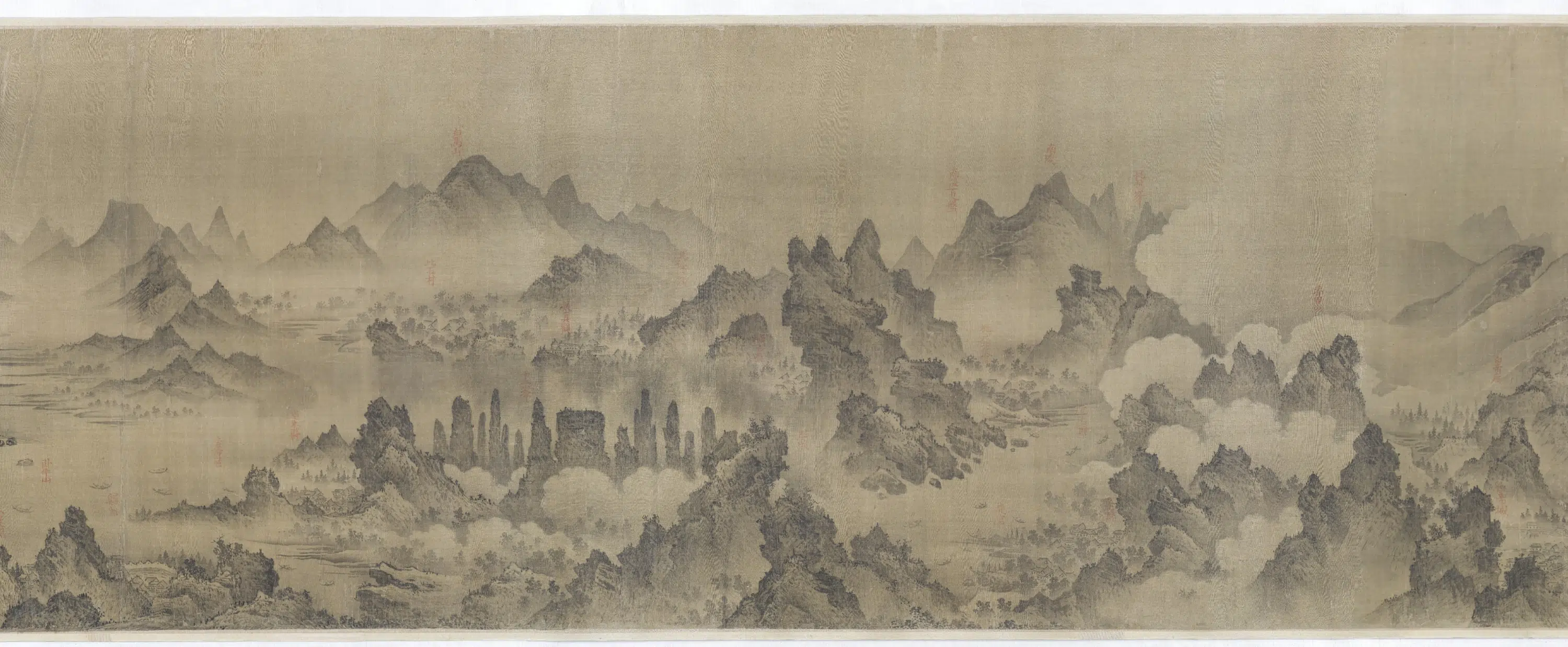 五代十国【巨然】《长江万里图卷》 第2张