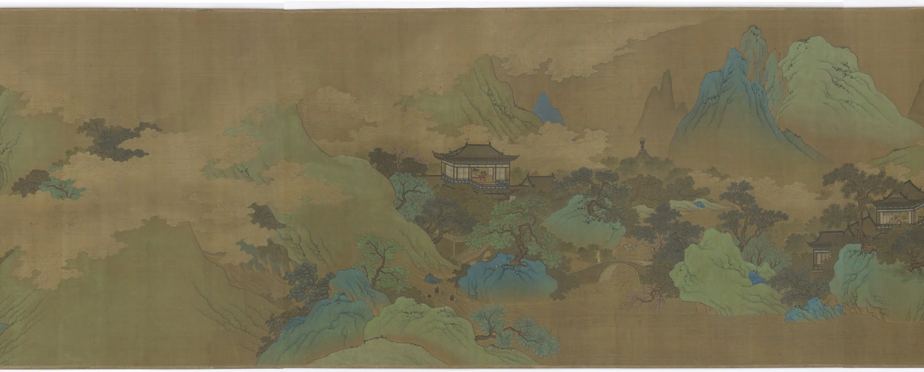 唐朝【李思训】《海上仙山图卷》 第2张 唐朝【李思训】《海上仙山图卷》 第2张
