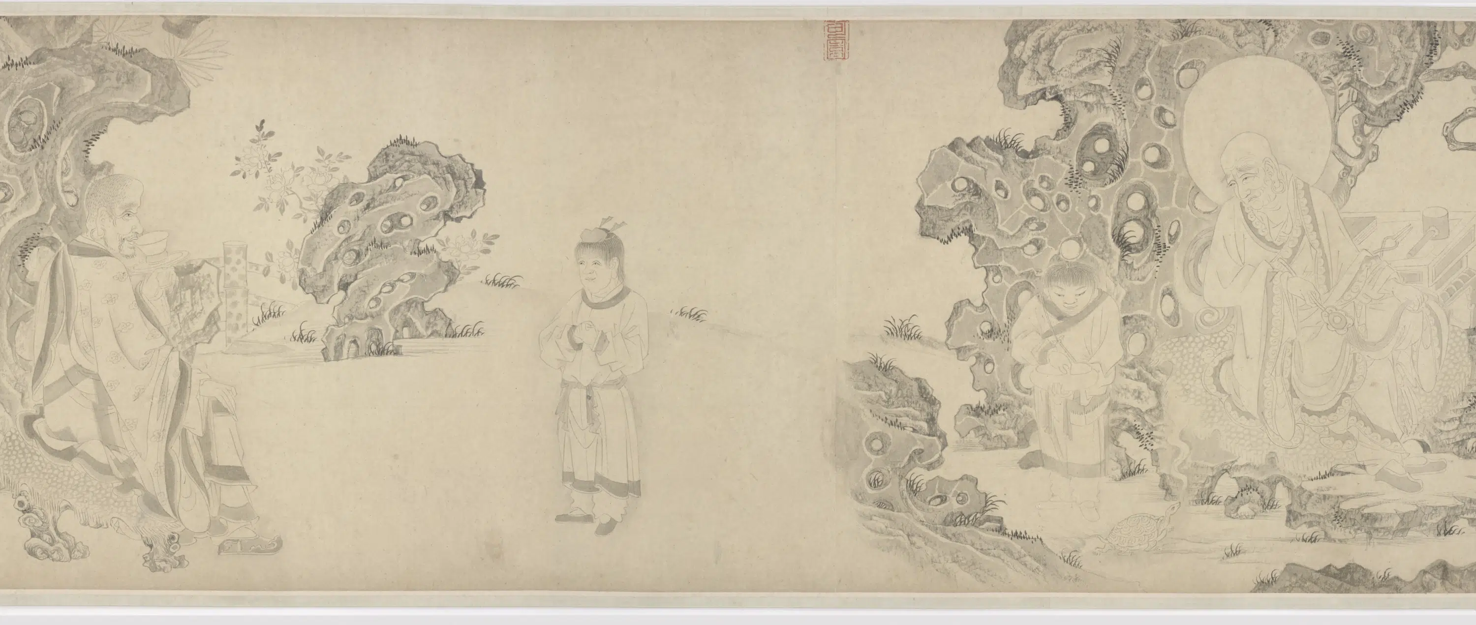 元朝【赵孟俯】《十六罗汉（应真）图卷》 第4张