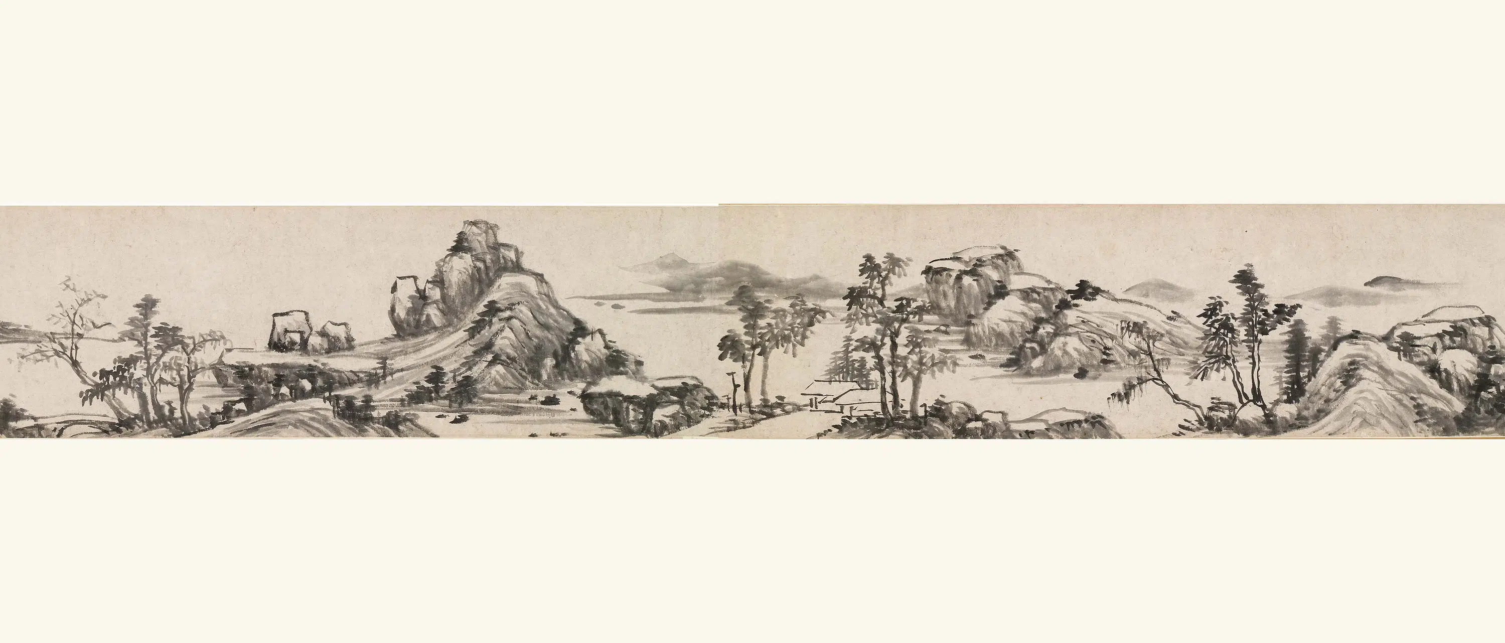 明朝【李流芳】《江山胜览图卷》 第3张 明朝【李流芳】《江山胜览图卷》 第3张