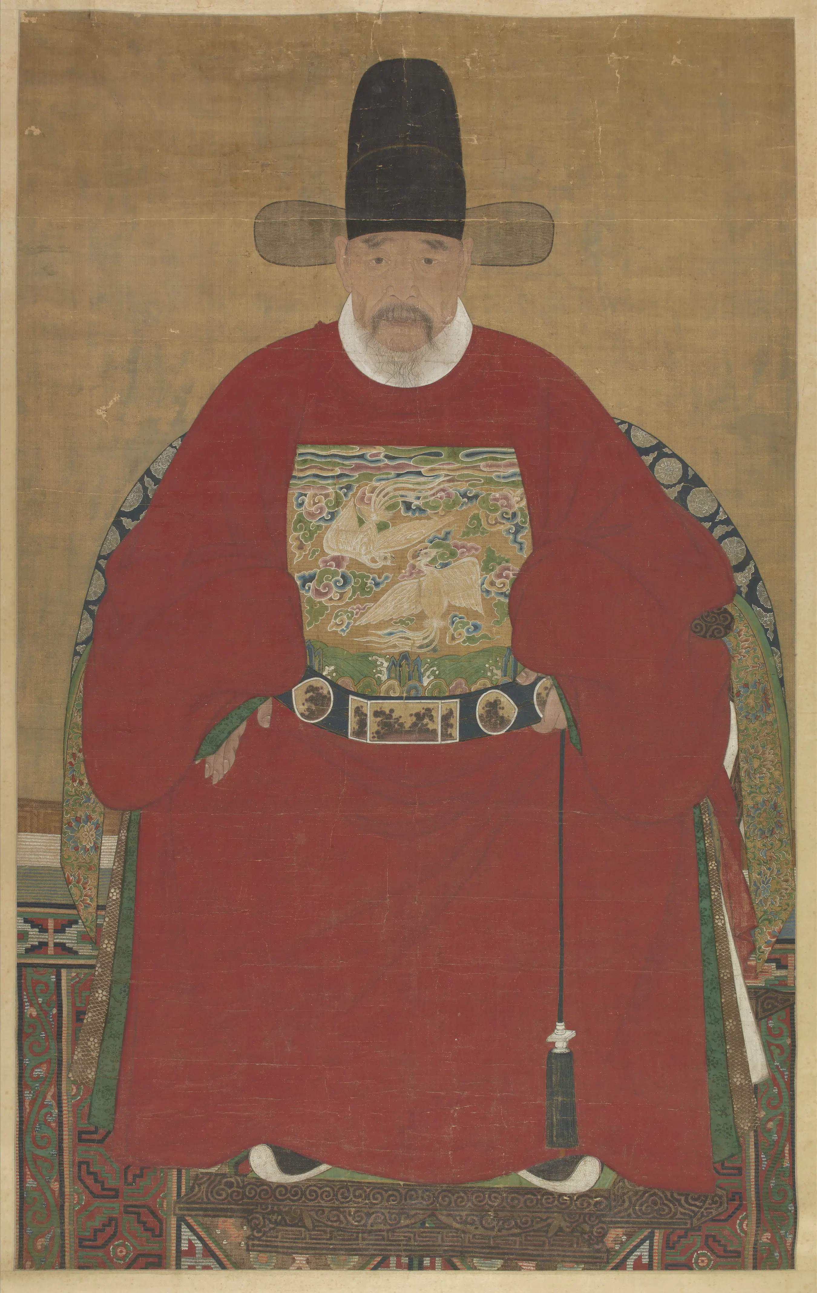 《老年文官像》