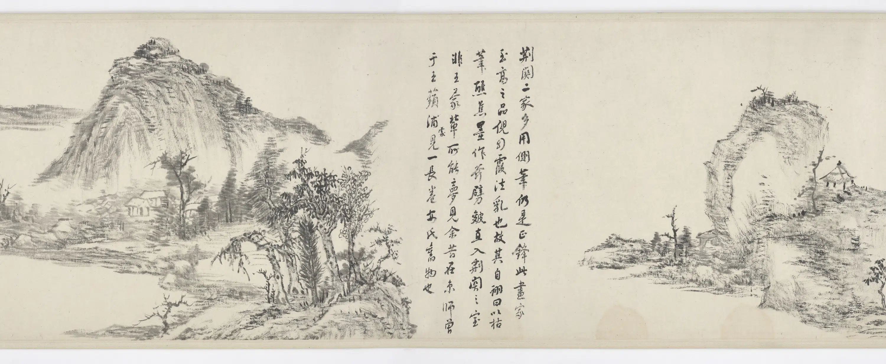 清朝【王宸（蓬樵）】《仿宋元粉本六段（山水）图卷》 第5张