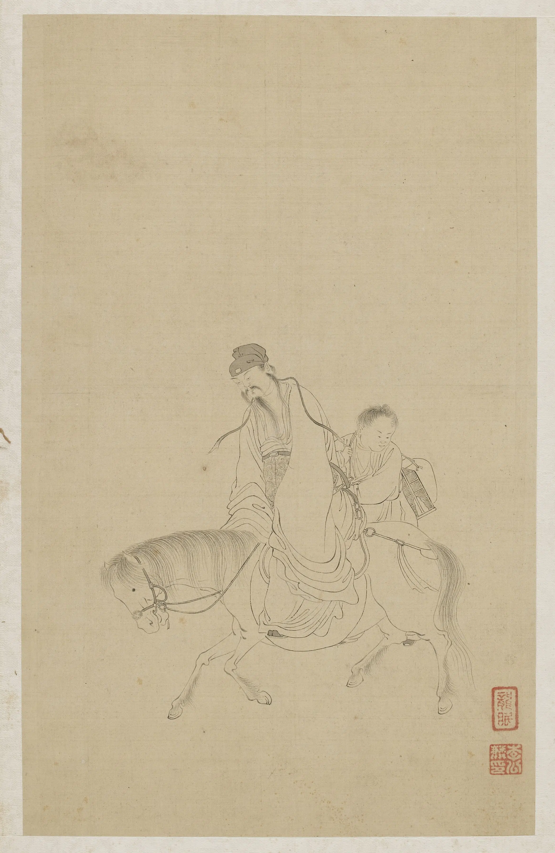 宋朝【李公麟】《人物画册》 第7张 宋朝【李公麟】《人物画册》 第7张