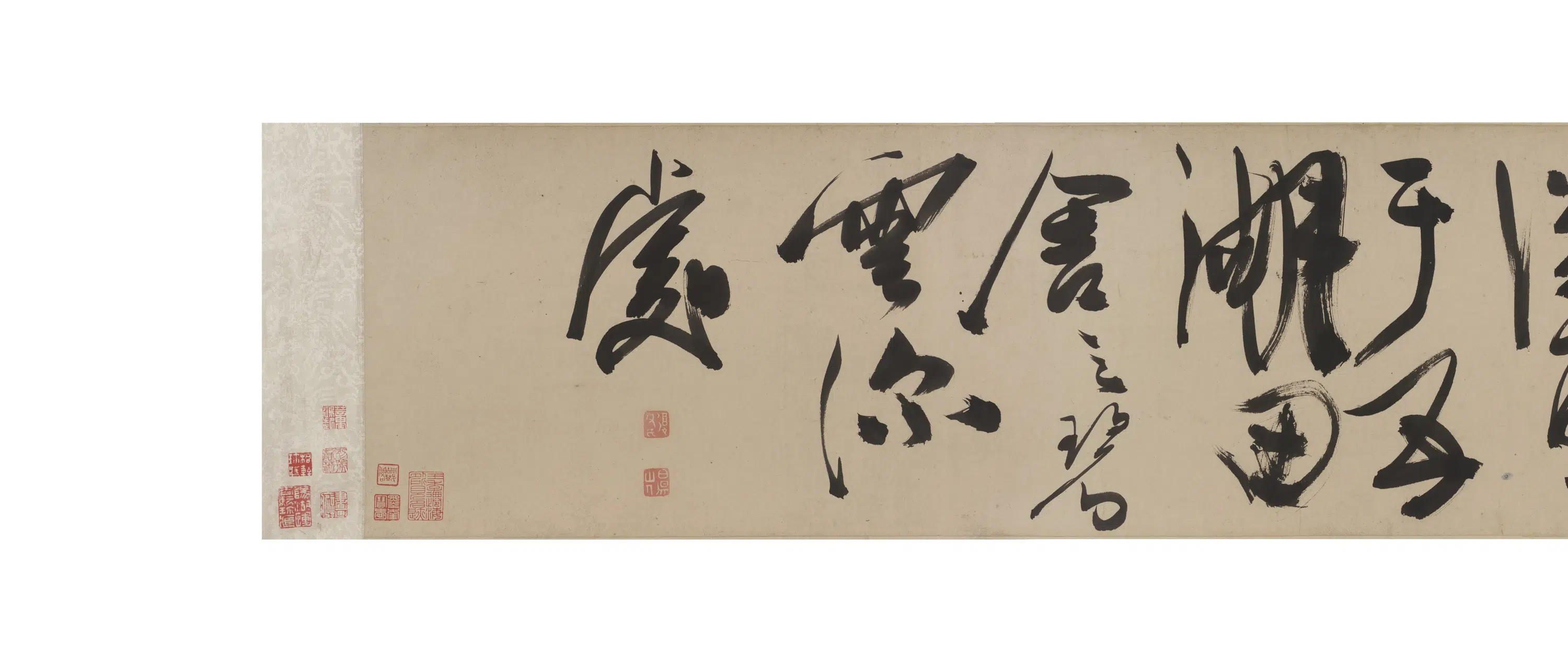 明朝【陈淳（道复）】《狂草杜甫三首诗》