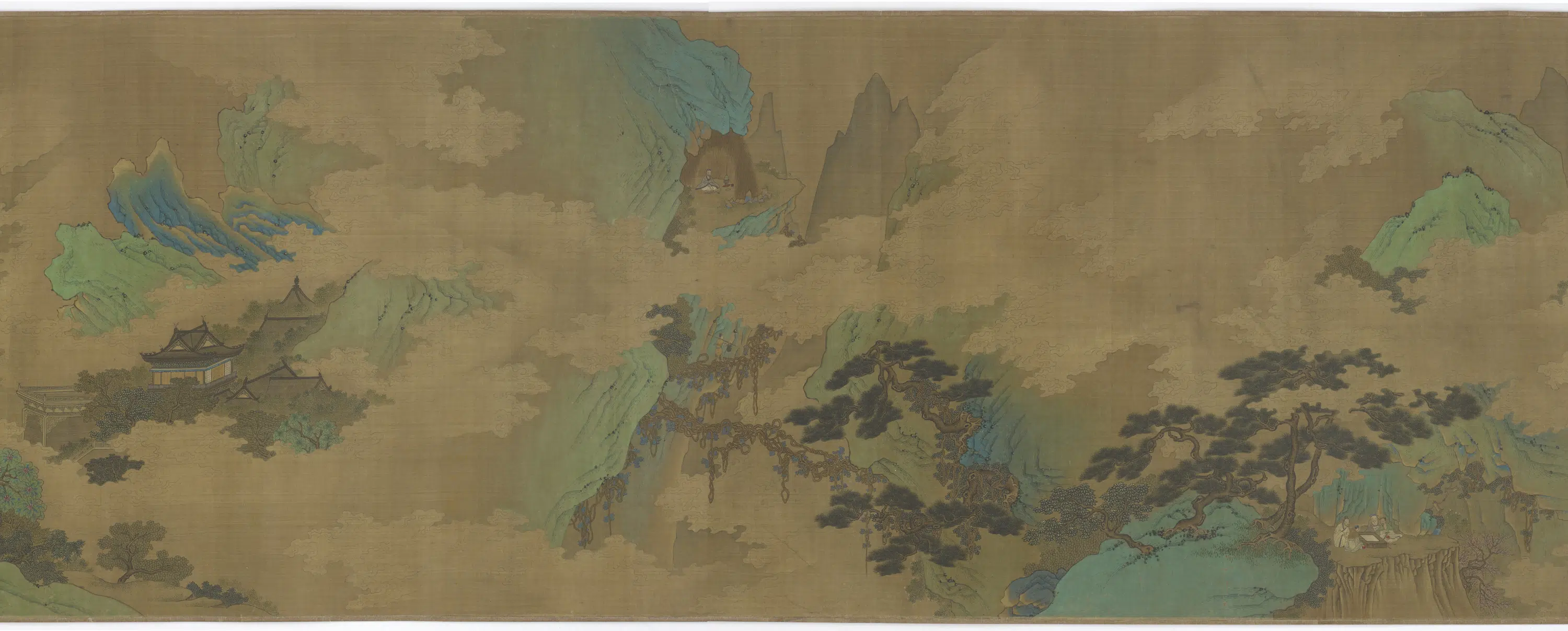 唐朝【李思训】《海上仙山图卷》 第16张 唐朝【李思训】《海上仙山图卷》 第16张