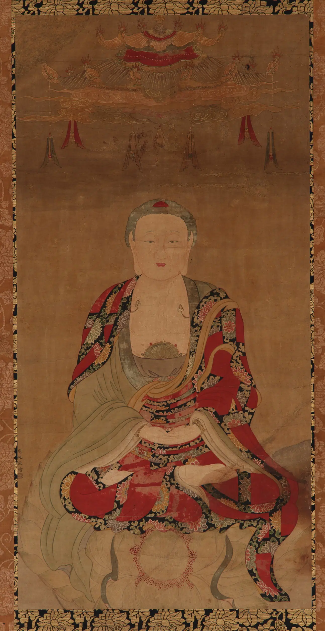 【Formerly attributed to Zhou Shan (active mid-12th century)】《禅定佛》