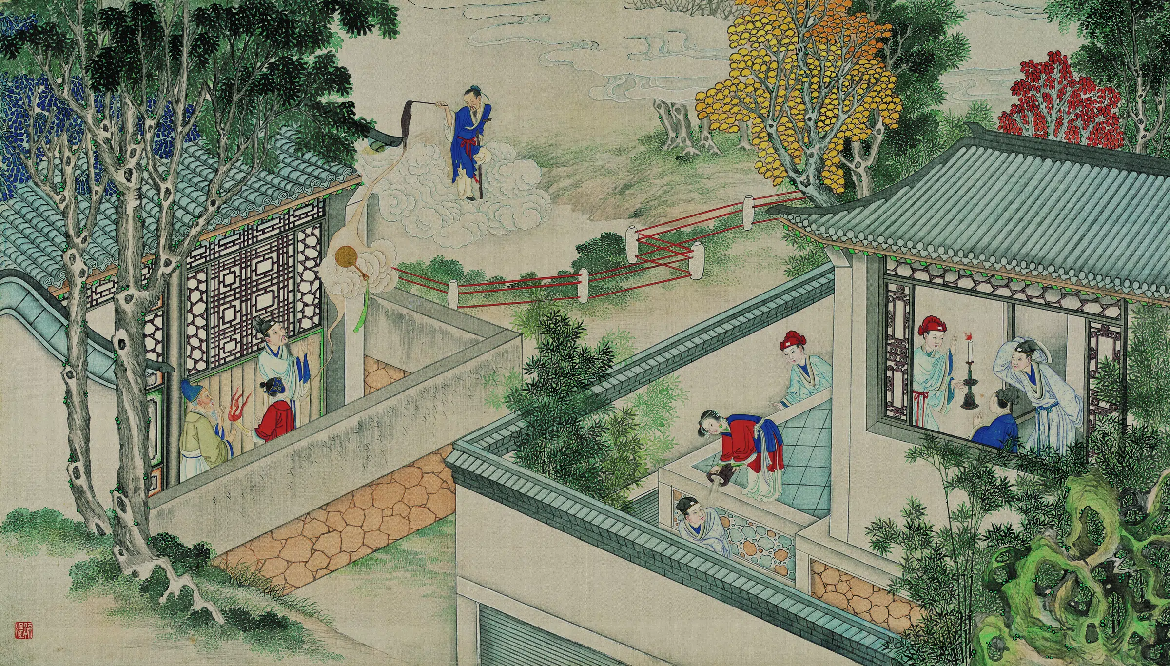【孙温】《红楼梦图册第二版高清-12贾天祥正照风月鉴》 第1张