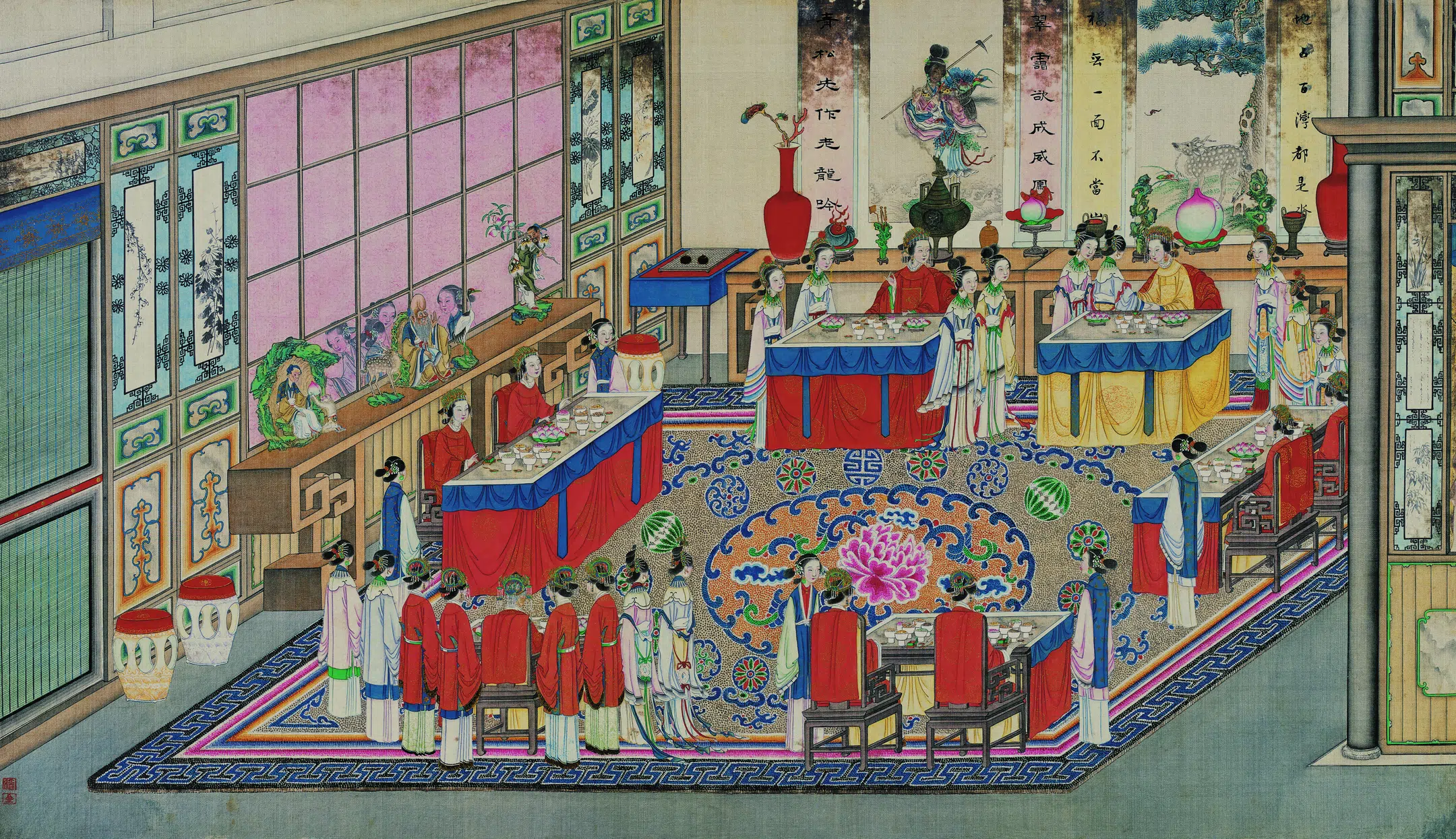 【孙温】《红楼梦图册第二版高清-70家父贾母八旬大庆》 第1张