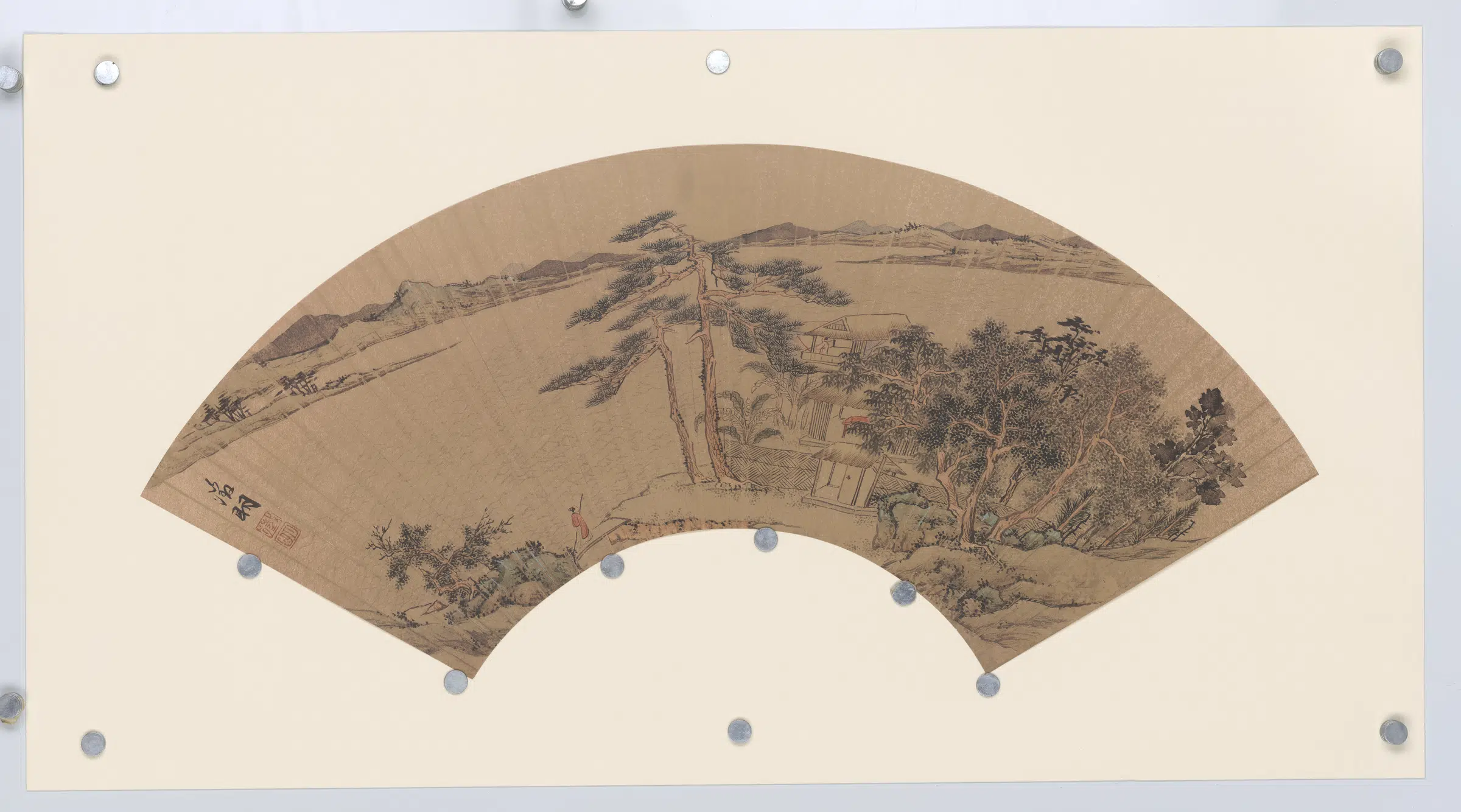 明朝【文徵明】《便面画扇面选集》 第10张 明朝【文徵明】《便面画扇面选集》 第10张
