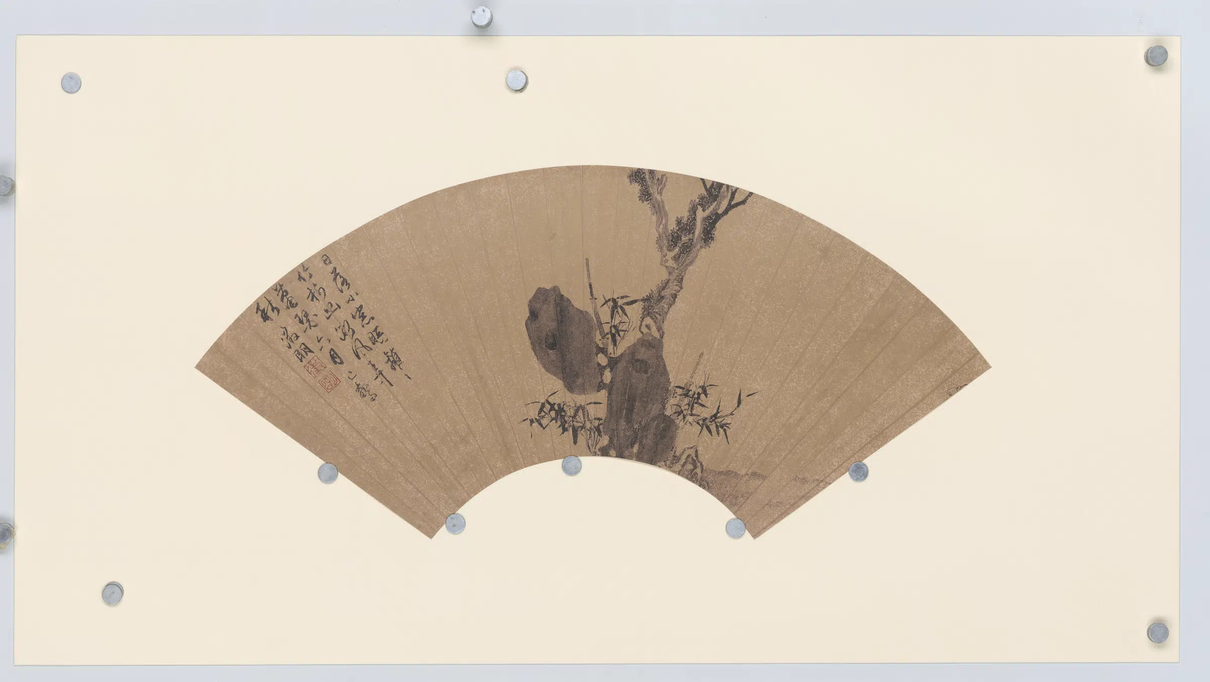明朝【文徵明】《便面画扇面选集》 第9张 明朝【文徵明】《便面画扇面选集》 第9张