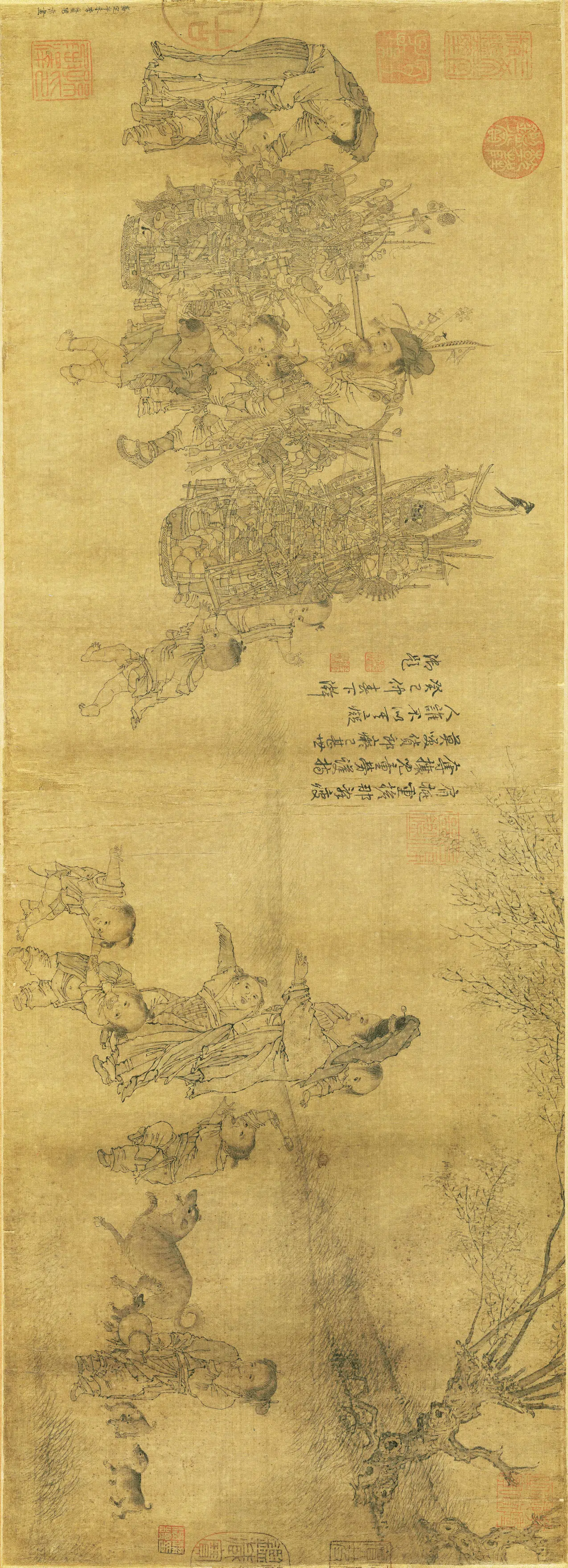 宋代【李嵩】《货郎图(绢本)》