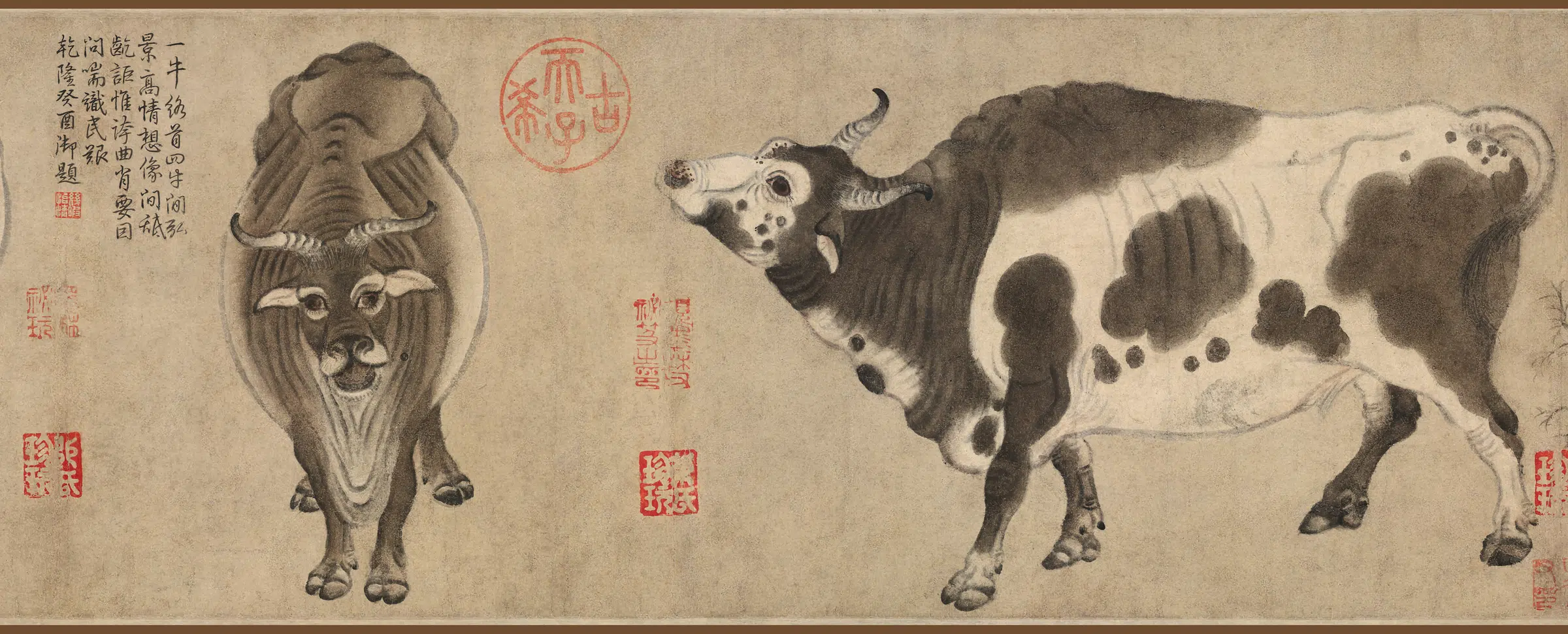 唐朝【韩滉】《五牛图纸本》 第2张 唐朝【韩滉】《五牛图纸本》 第2张