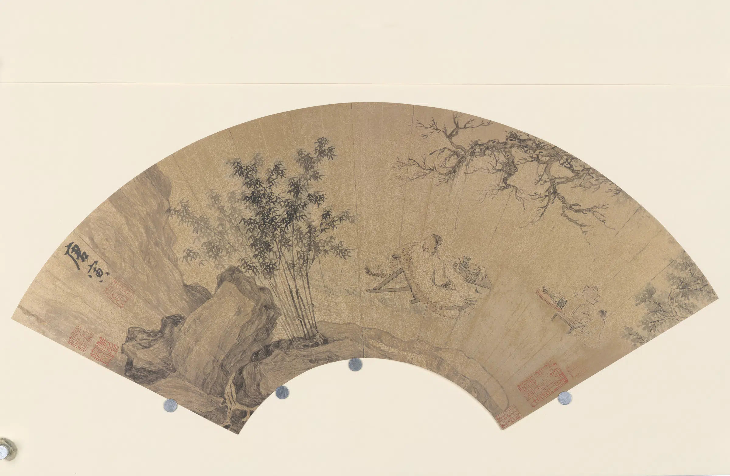 明朝【唐寅】《扇面画选》 第3张