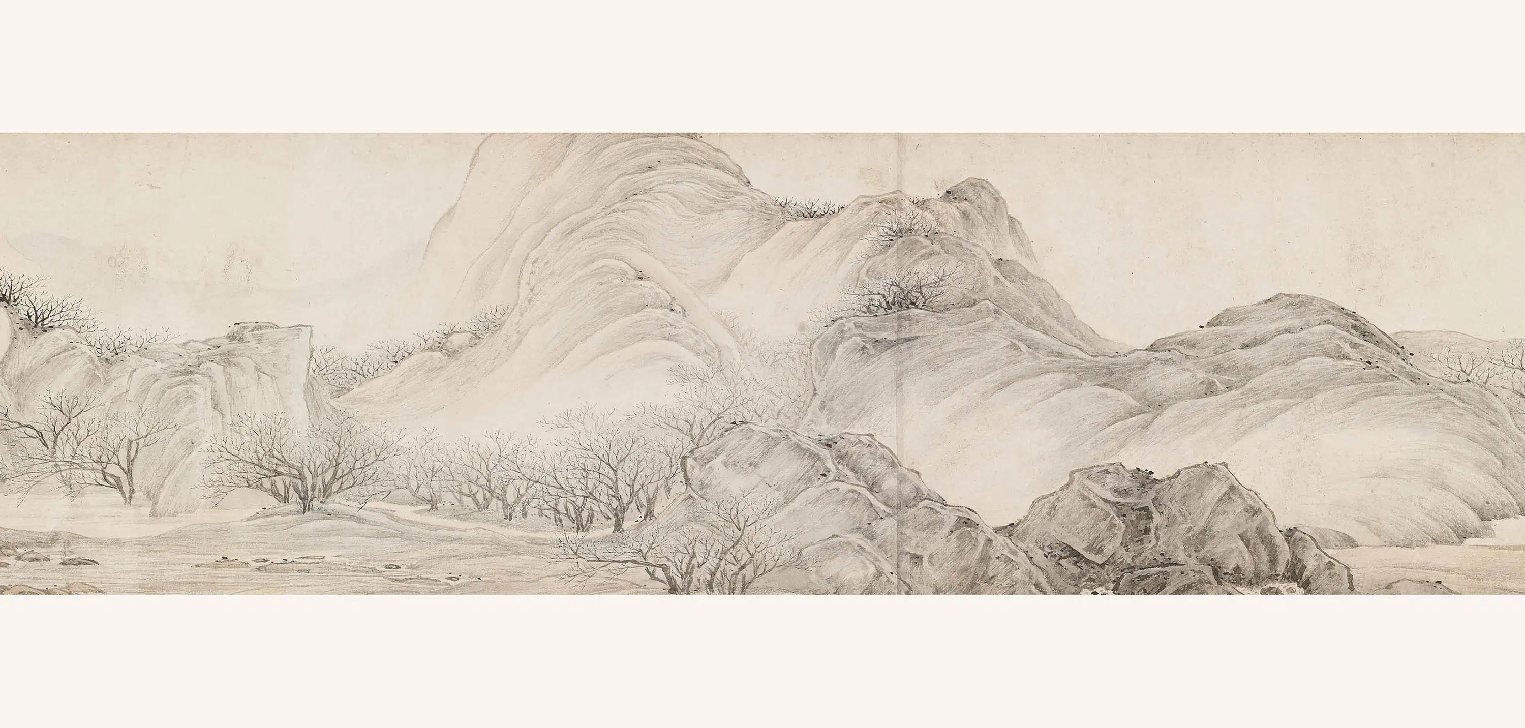清代【叶欣】《早春赏梅图卷》 第4张 清代【叶欣】《早春赏梅图卷》 第4张