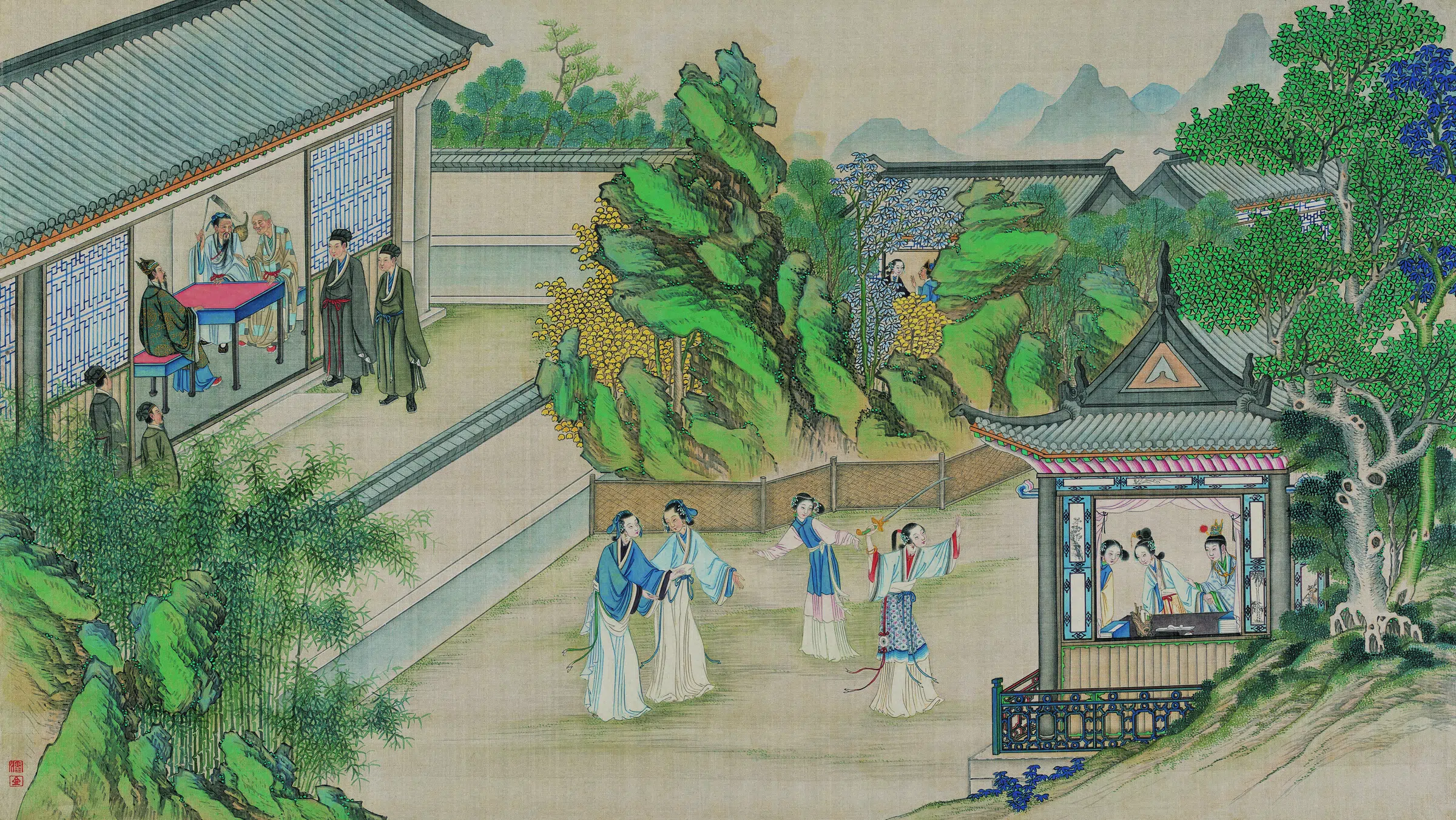 【孙温】《红楼梦图册第二版高清-25魇魔法叔嫂逢五鬼》 第1张