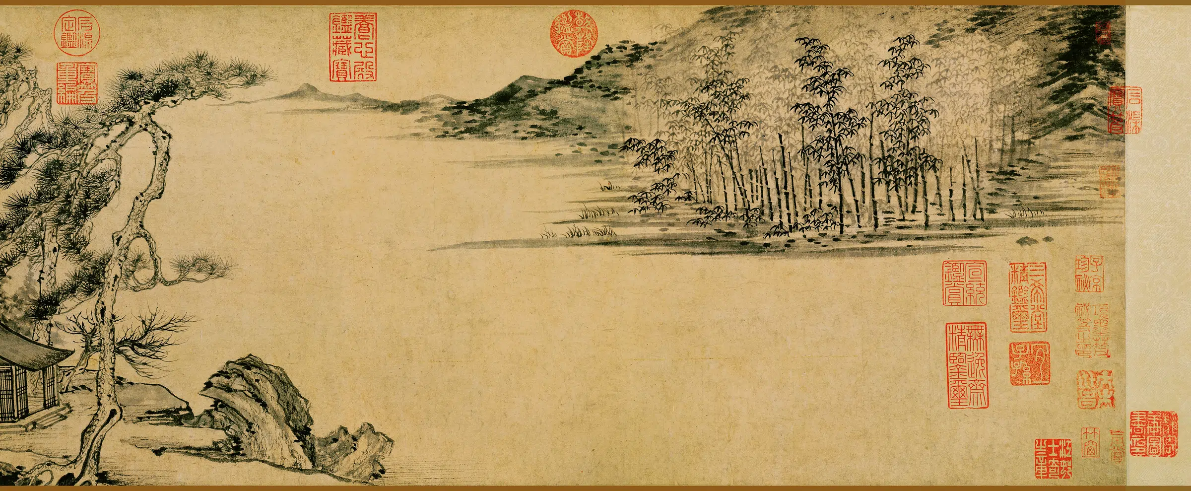 元朝【张渥】《竹西草堂图卷》 第3张