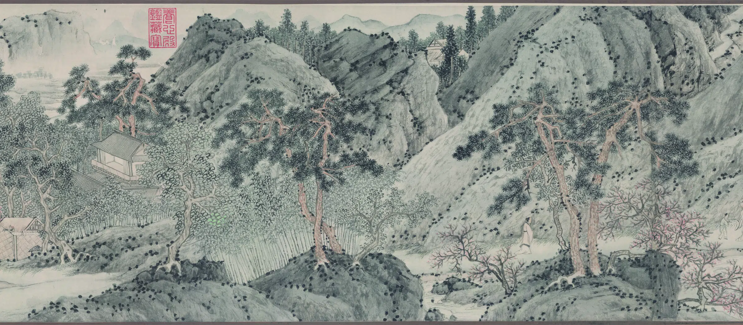 明朝【文徵明】《桃源问津图(全卷)纸本》 第7张 明朝【文徵明】《桃源问津图(全卷)纸本》 第7张