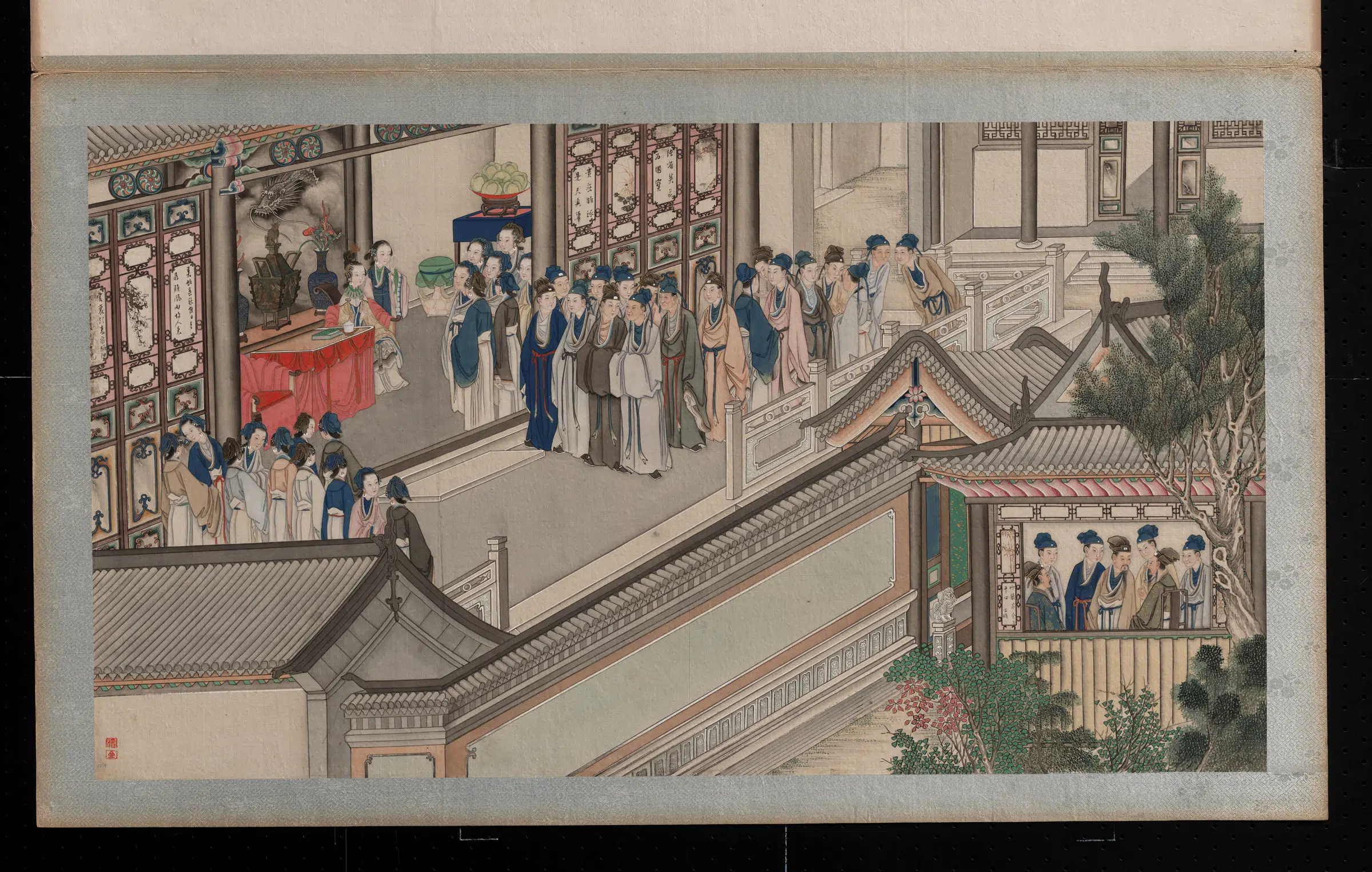 【孙温】《红楼梦画册第一版-王熙凤协理宝国府》 第1张