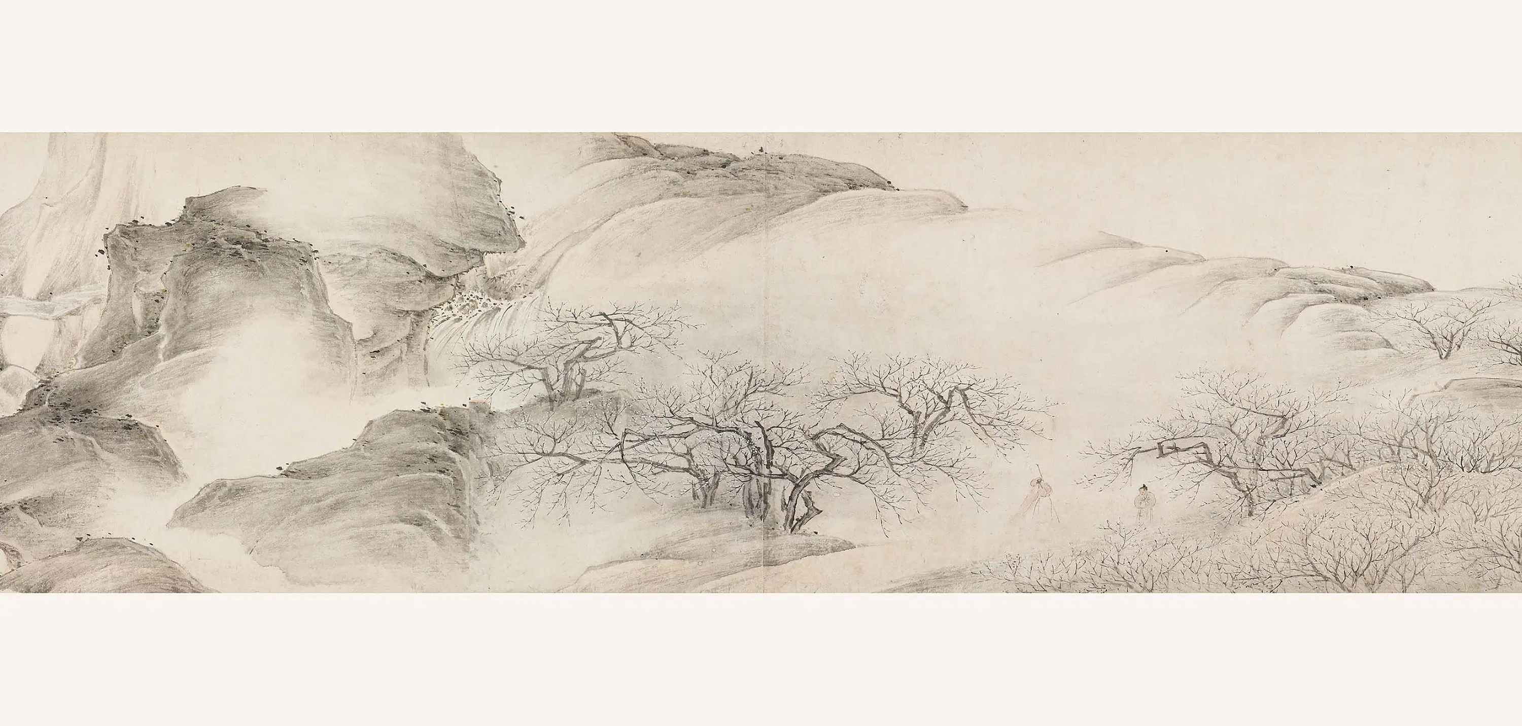 清代【叶欣】《早春赏梅图卷》 第2张 清代【叶欣】《早春赏梅图卷》 第2张