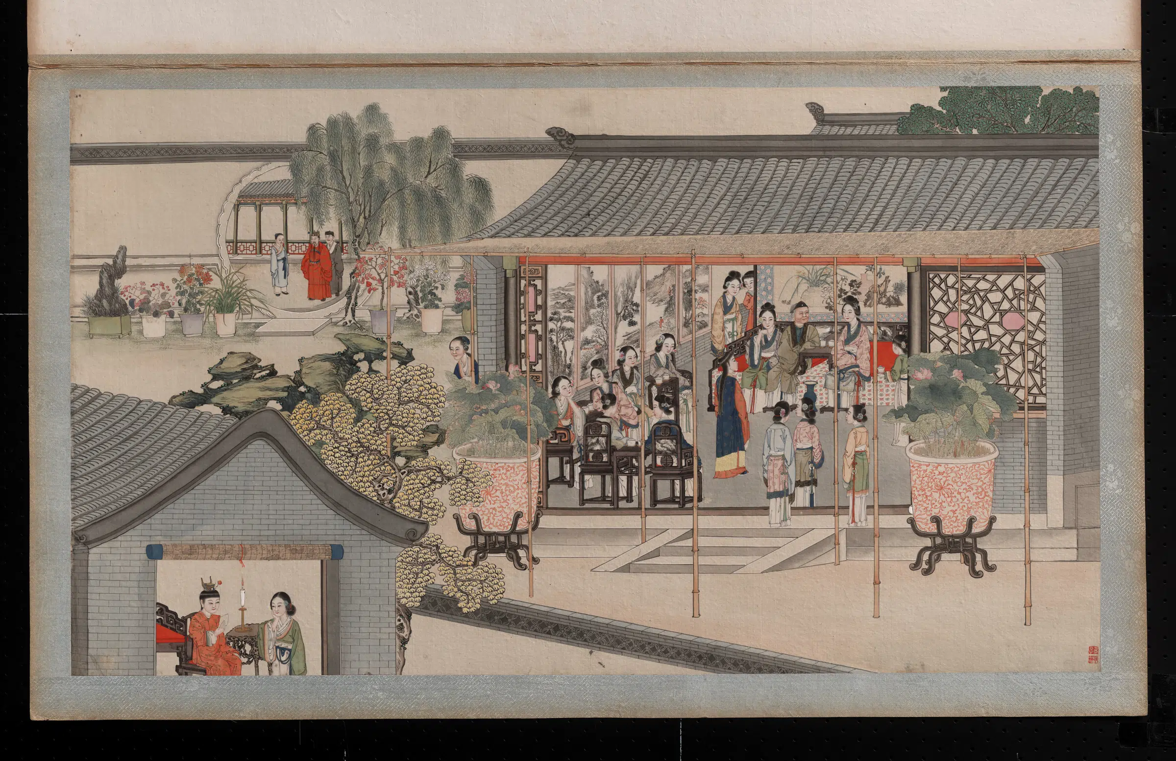 【孙温】《红楼梦画册第一版-贾存周报升郎中任》 第1张