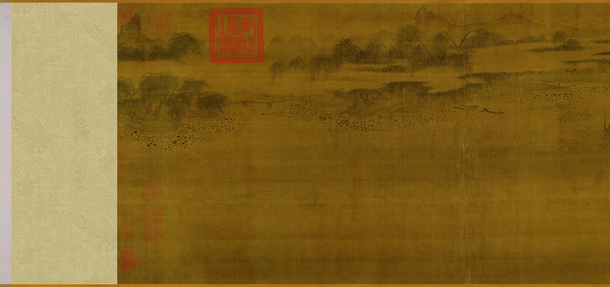 宋朝【马麟】《荷香清夏图(绢本)》 第2张