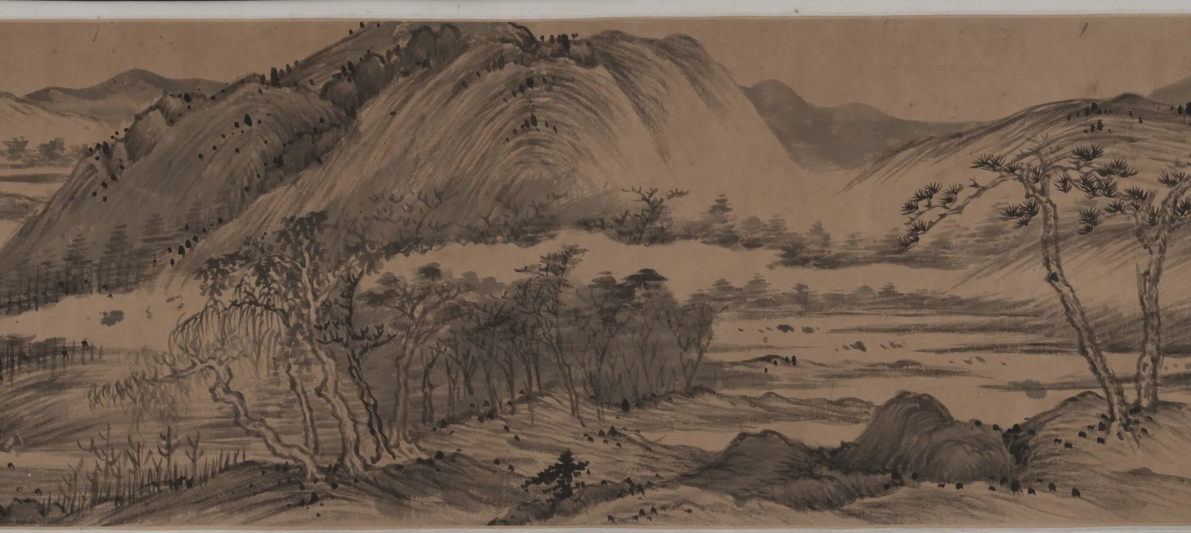 【王鉴】《仿米氏春山图》 第7张