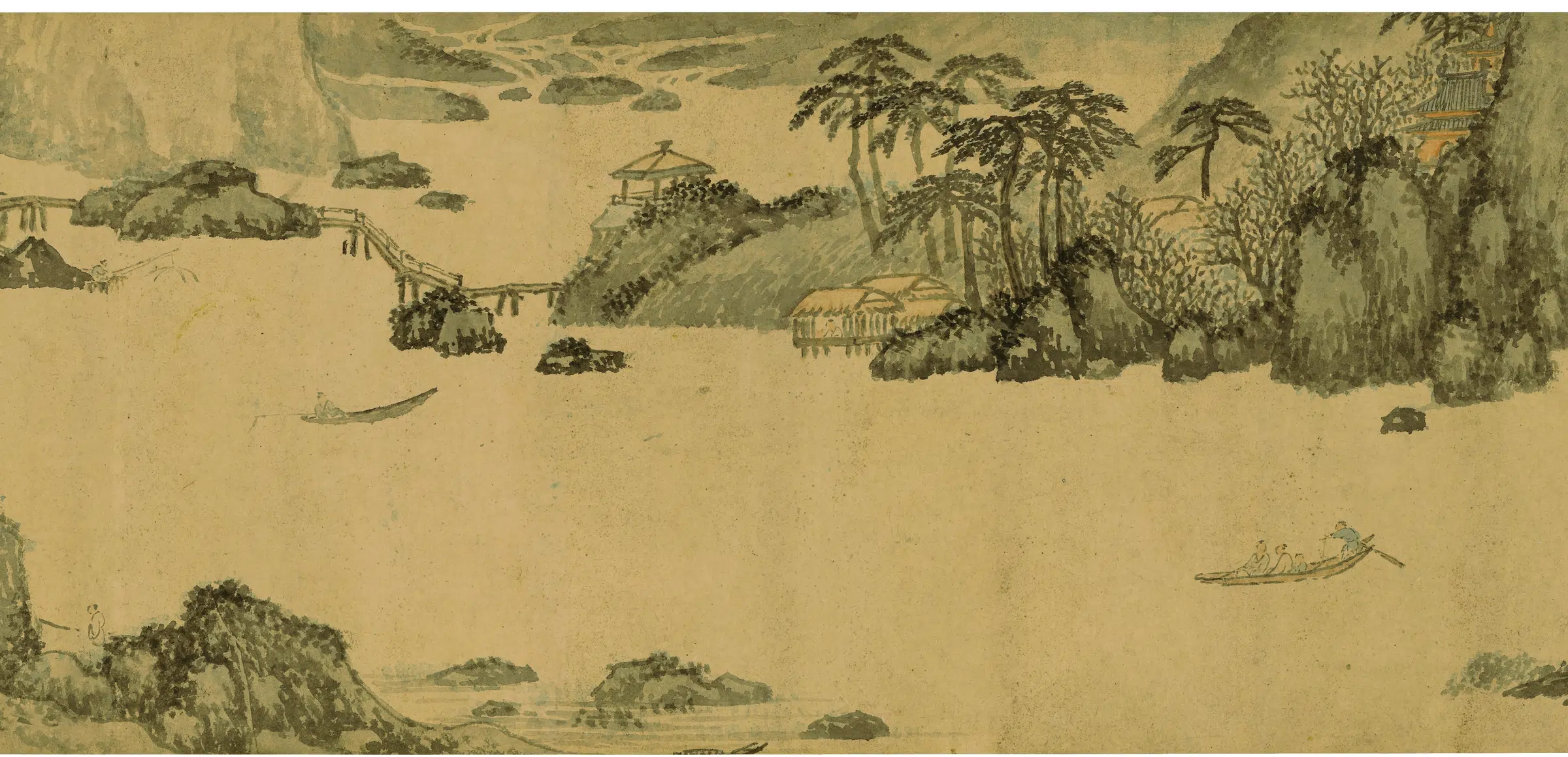 明朝【张复】《溪山过雨图卷》 第4张 明朝【张复】《溪山过雨图卷》 第4张