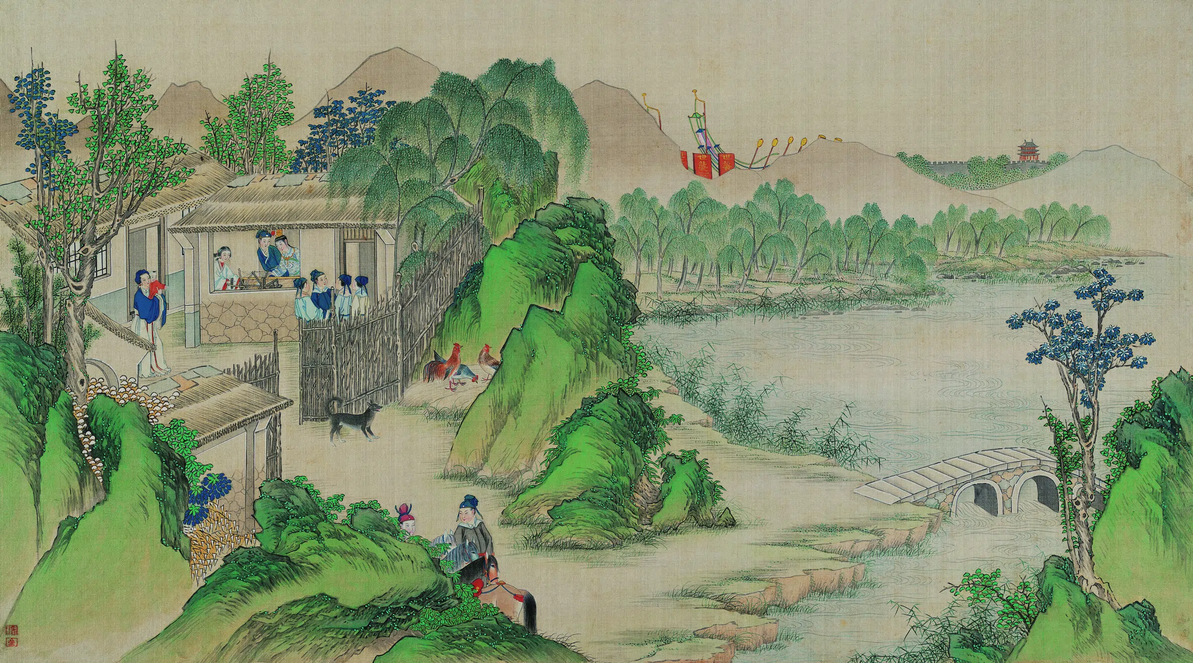 【孙温】《红楼梦图册第二版高清-15茅屋中王熙凤更衣》 第1张