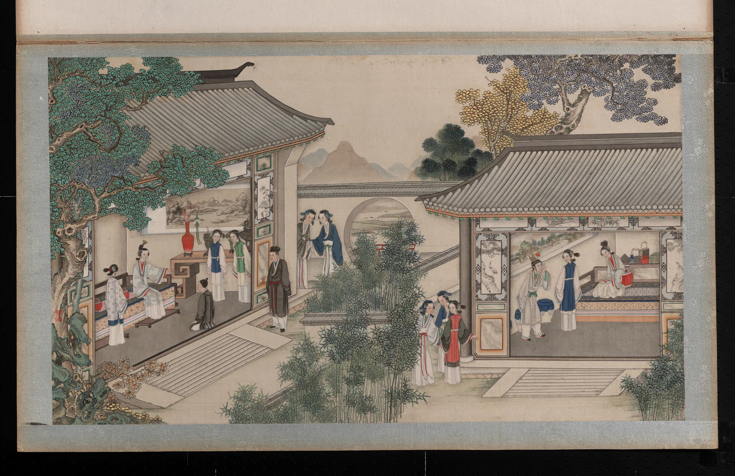 【孙温】《红楼梦画册第一版-见土仪颦卿思故里》 第1张