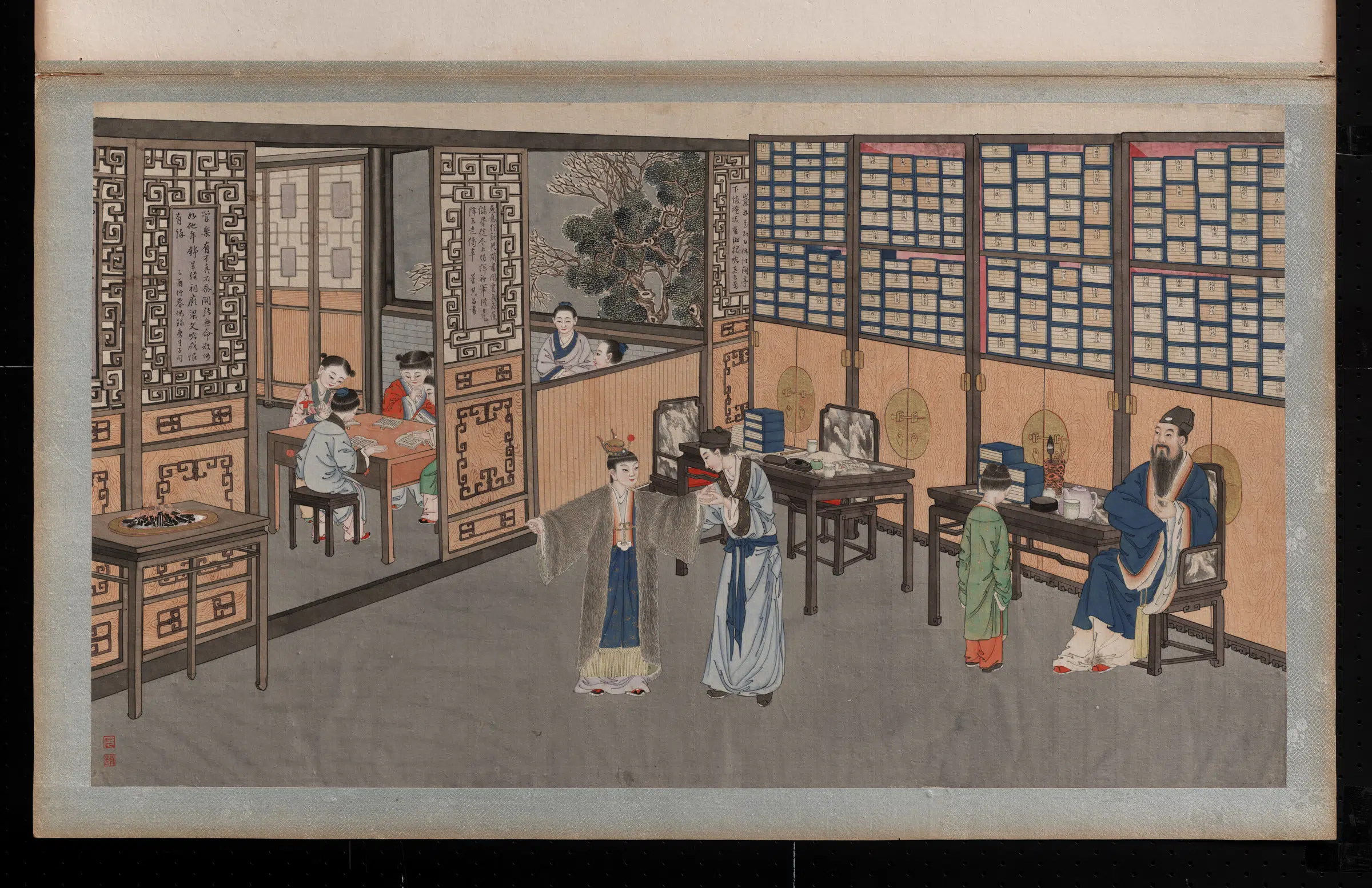 【孙温】《红楼梦画册第一版-人亡物在心有所感》 第1张