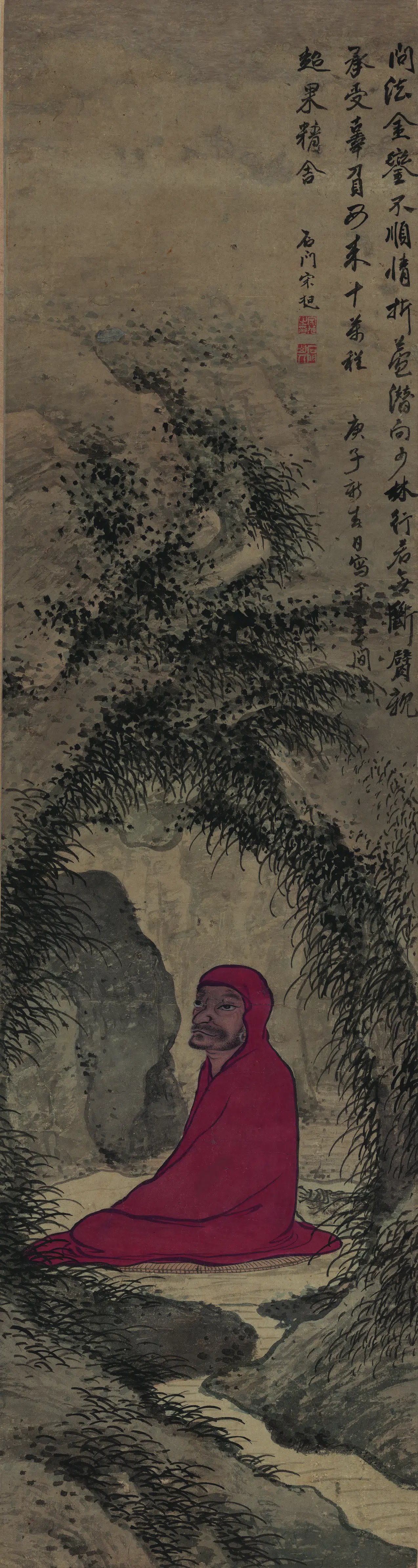 【宋旭】《达摩面壁图纸本设色》 第1张 【宋旭】《达摩面壁图纸本设色》 第1张