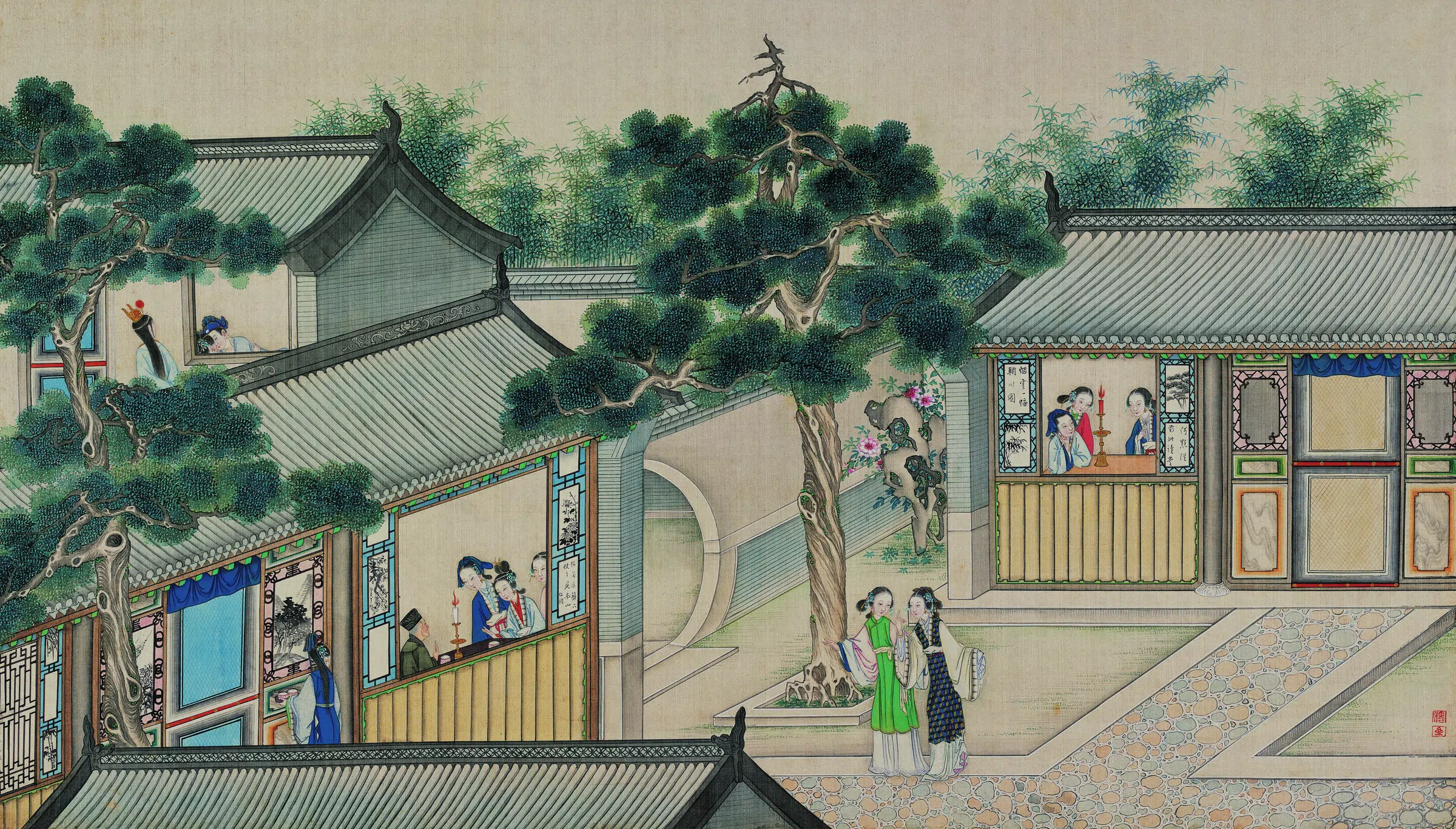 【孙温】《红楼梦图册第二版高清-15-16秦琼卿得趣馒头庵》 第1张