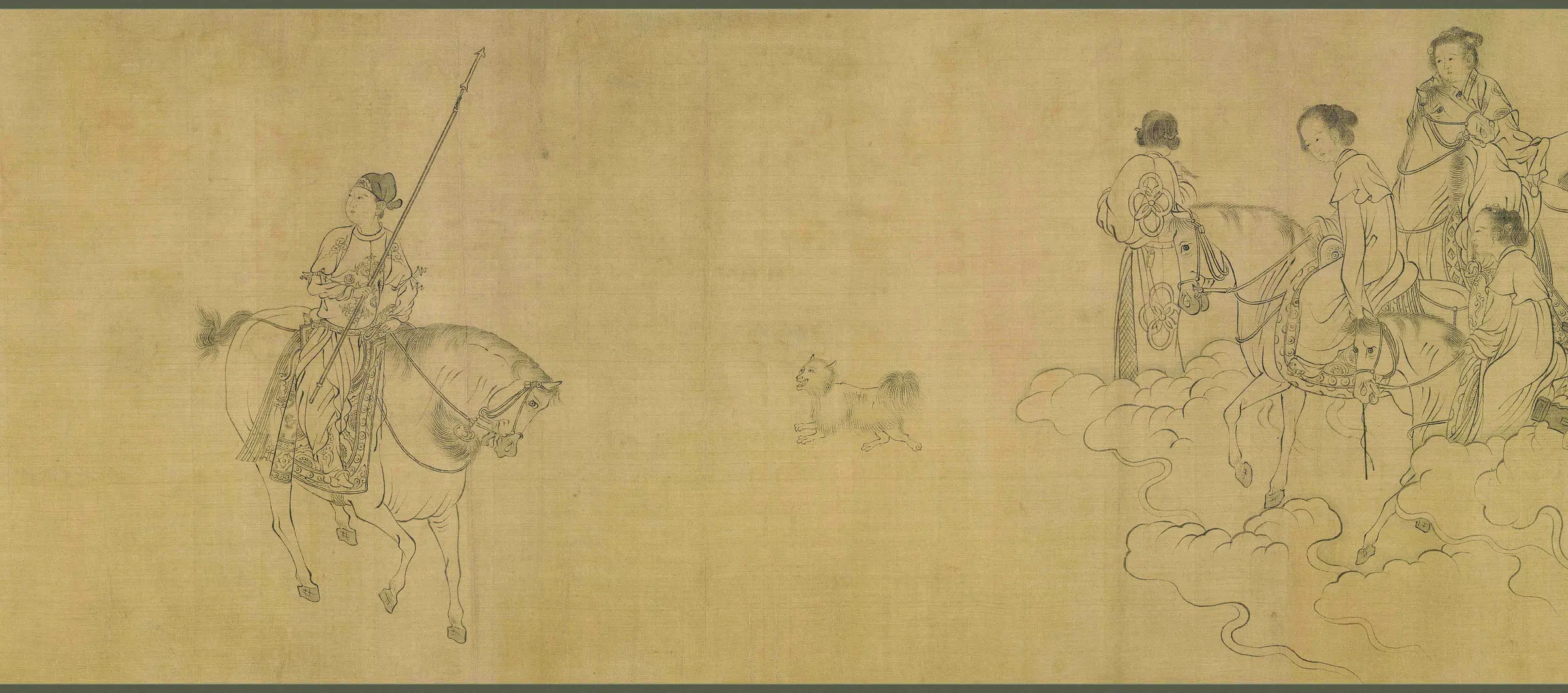 宋朝【李公麟】《西岳降灵图卷(绢本)》 第5张 宋朝【李公麟】《西岳降灵图卷(绢本)》 第5张