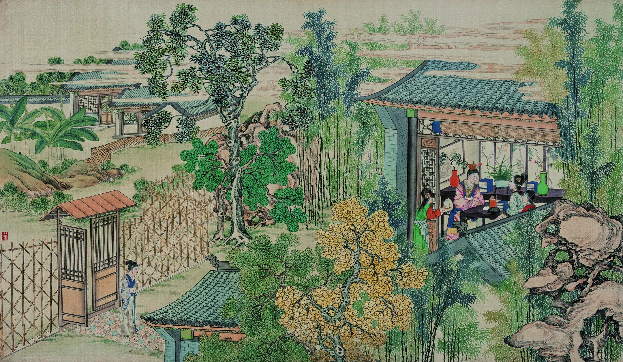 【孙温】《红楼梦图册第二版高清-81贾宝玉伤心逃缘故》 第1张