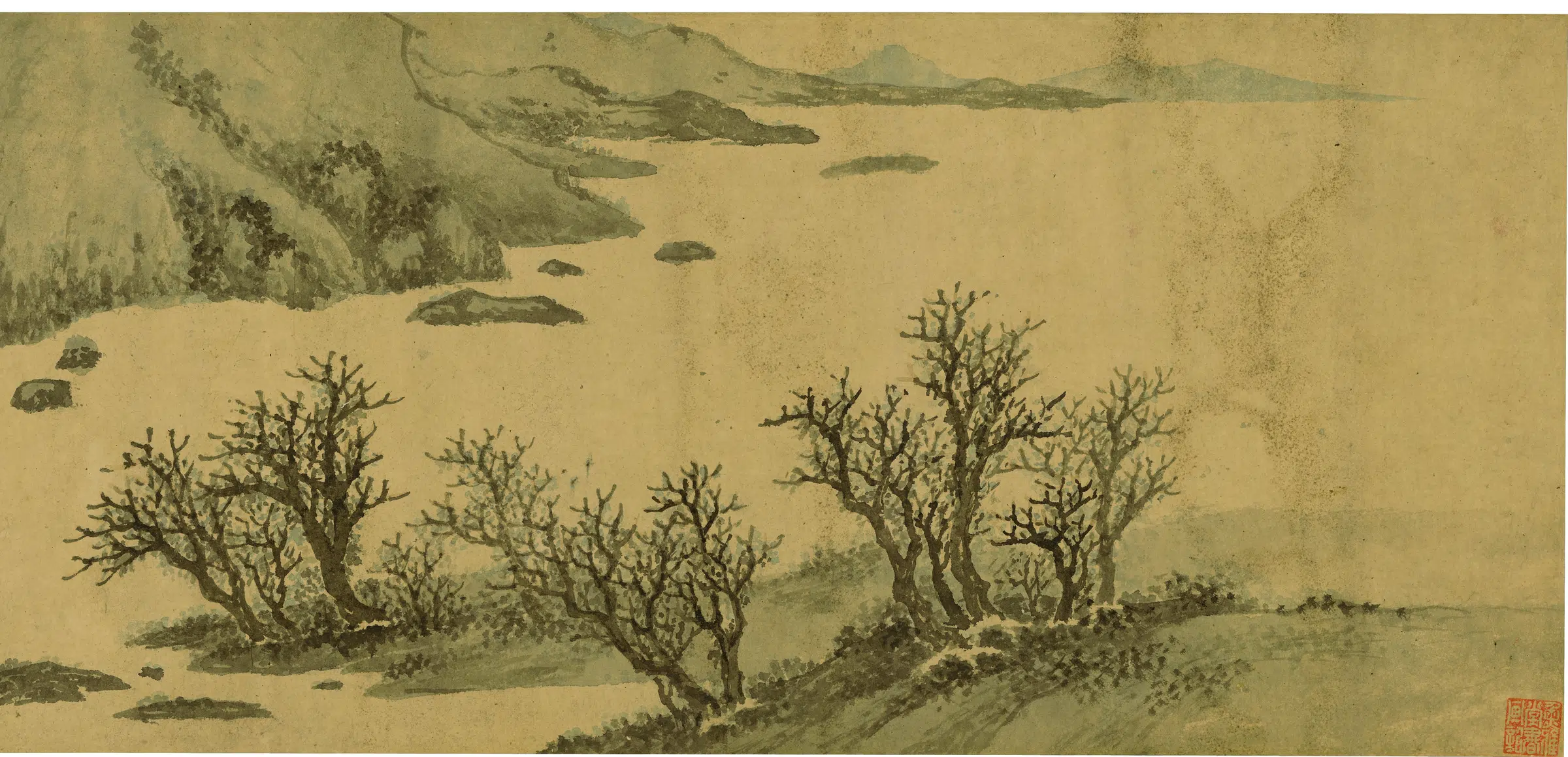 明朝【张复】《溪山过雨图卷》 第5张 明朝【张复】《溪山过雨图卷》 第5张