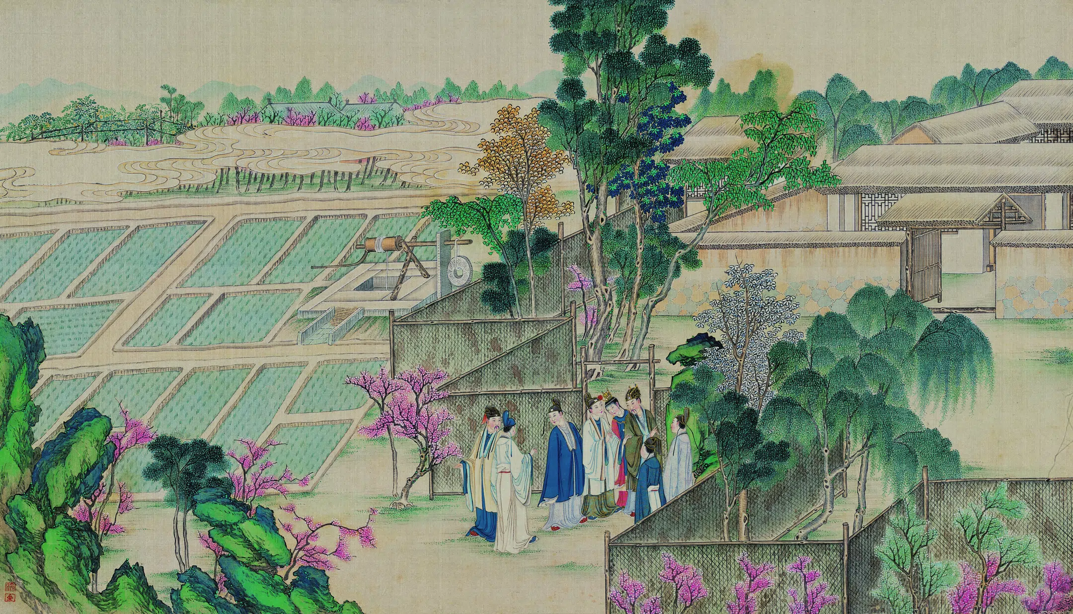 【孙温】《红楼梦图册第二版高清-17贾政游大观园景五》 第1张