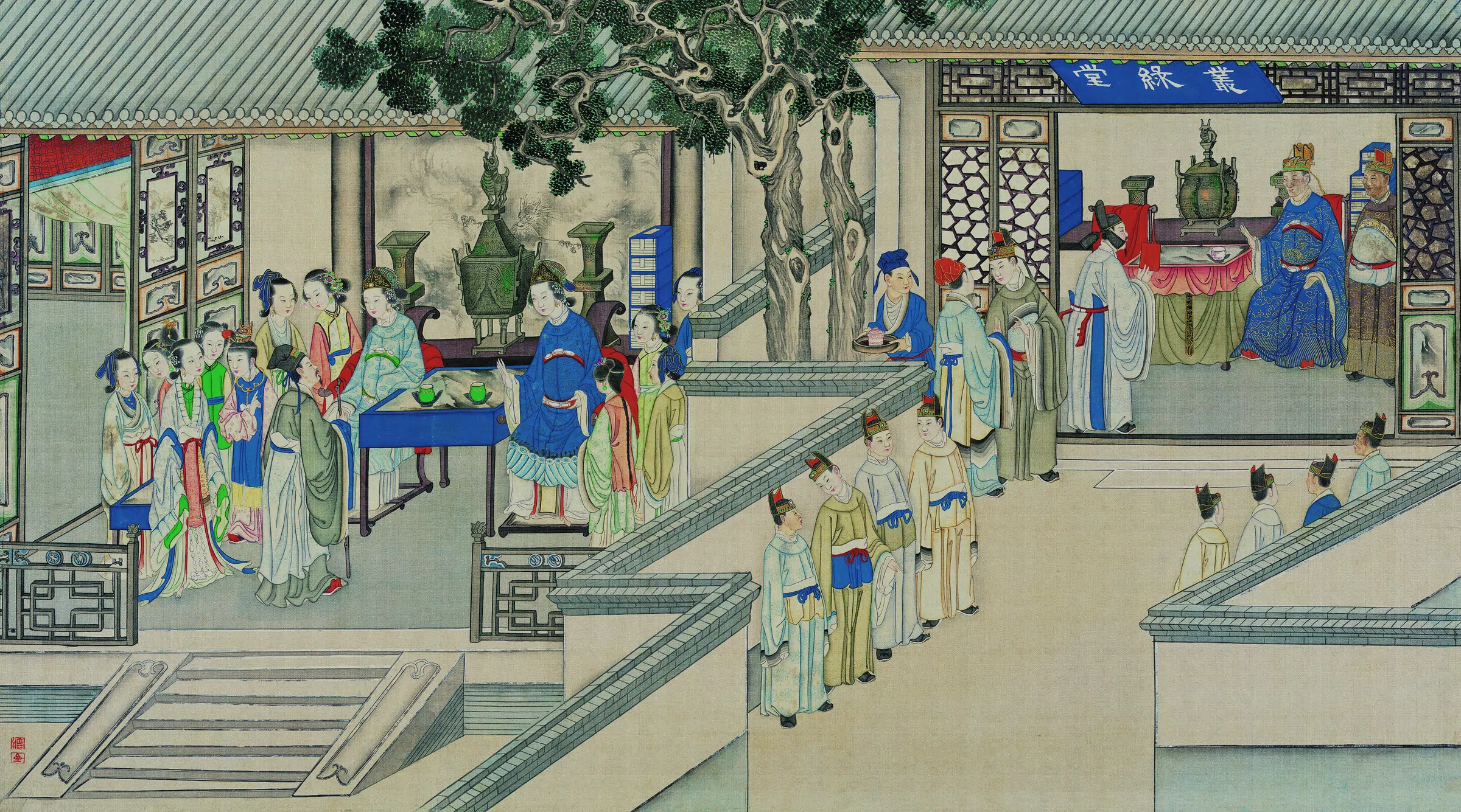 【孙温】《红楼梦图册第二版高清-14秦可卿死封龙禁尉》 第1张