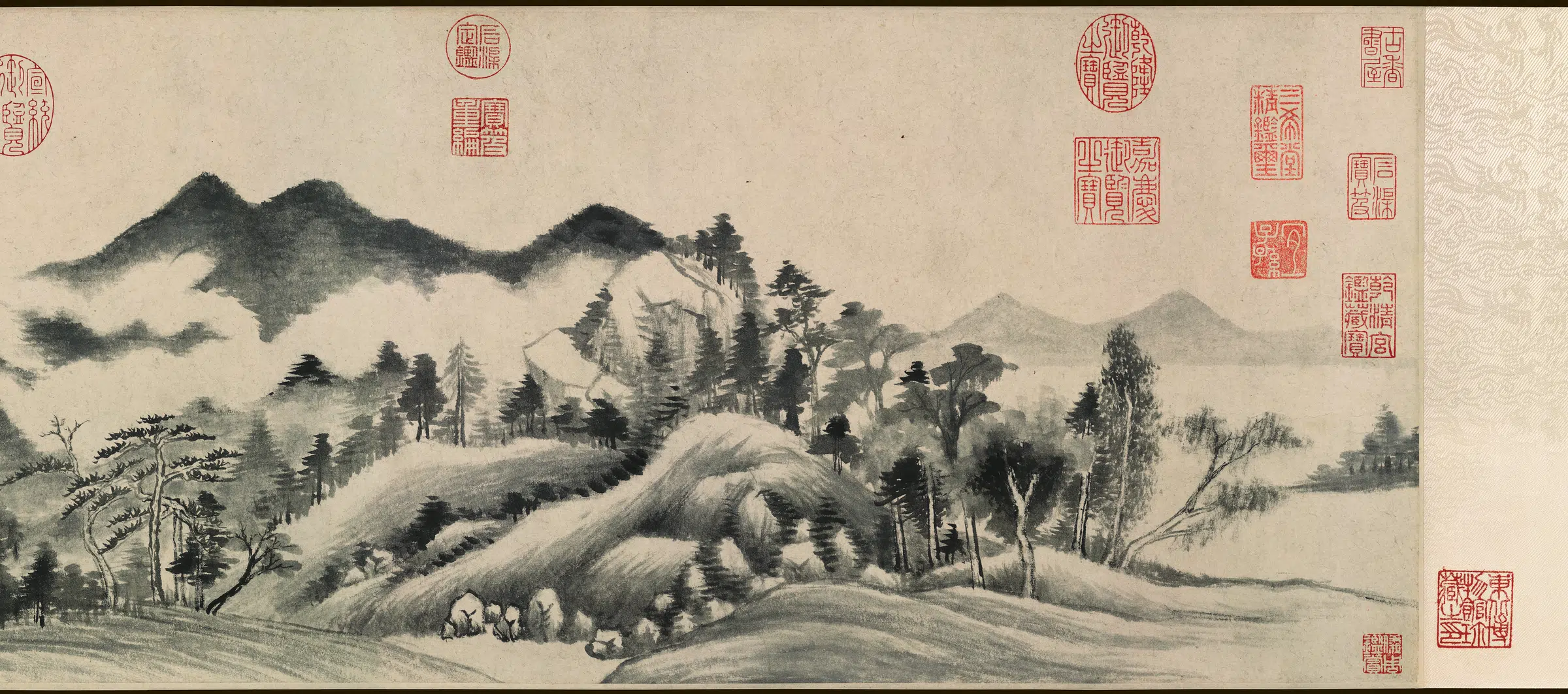 明朝【董其昌】《潇湘白云卷(全卷)纸本》 第4张 明朝【董其昌】《潇湘白云卷(全卷)纸本》 第4张