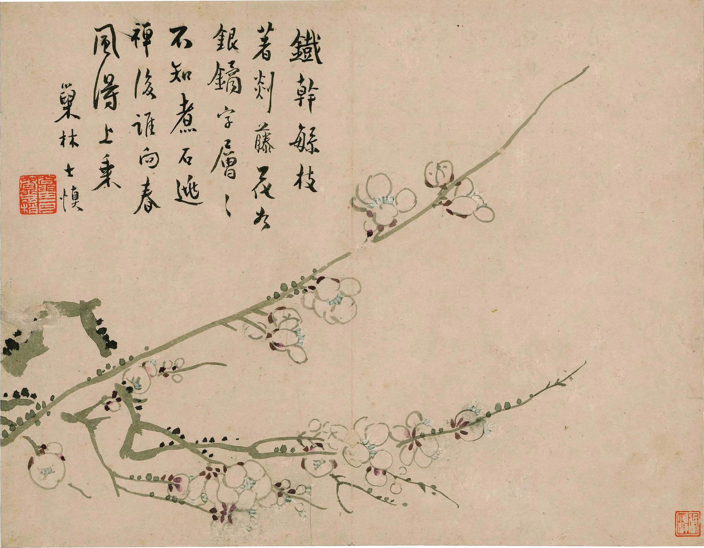 清代【汪士慎】《花卉图册-2》
