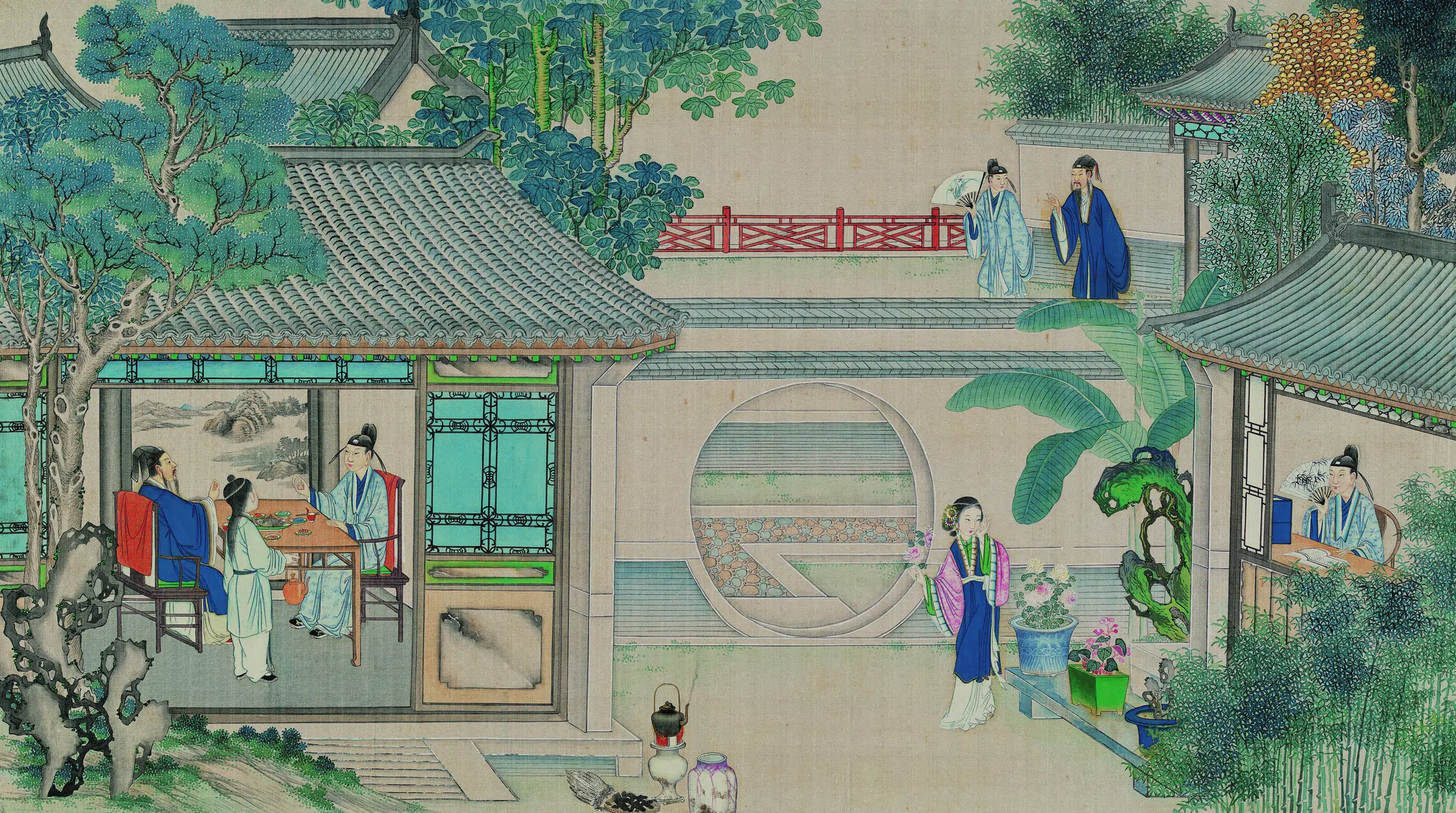【孙温】《红楼梦图册第二版高清-01贾雨村风尘怀闺秀》 第1张