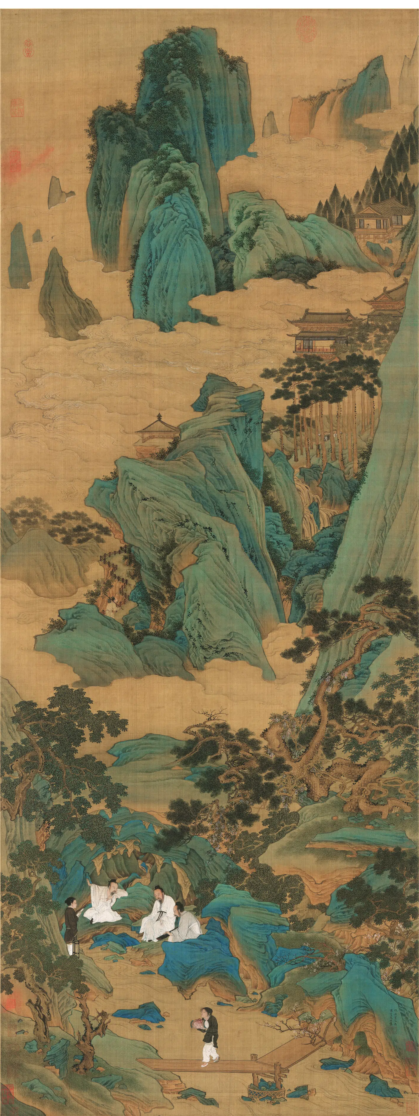 明朝【仇英】《桃园仙境》 第1张