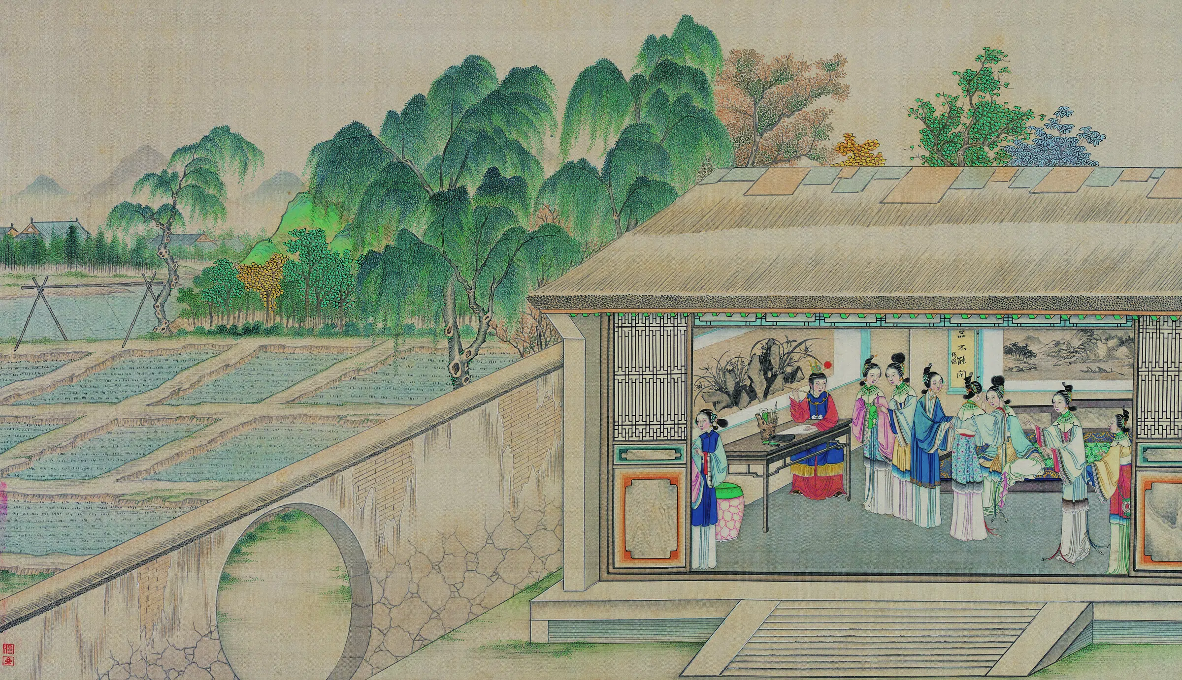 【孙温】《红楼梦图册第二版高清-42-43潇湘子雅虐补余香》 第1张